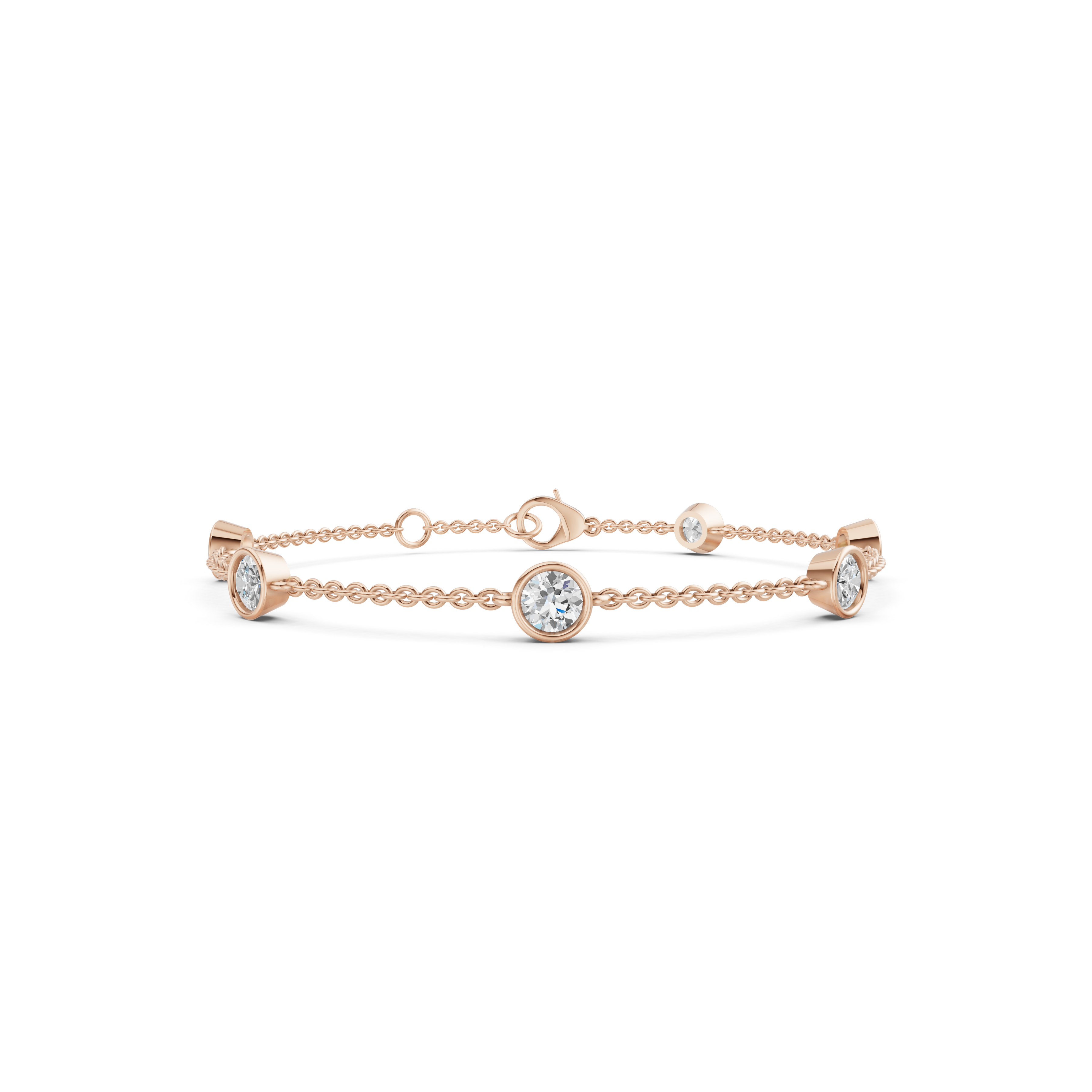 Elara Bezel Chain Bracelet
