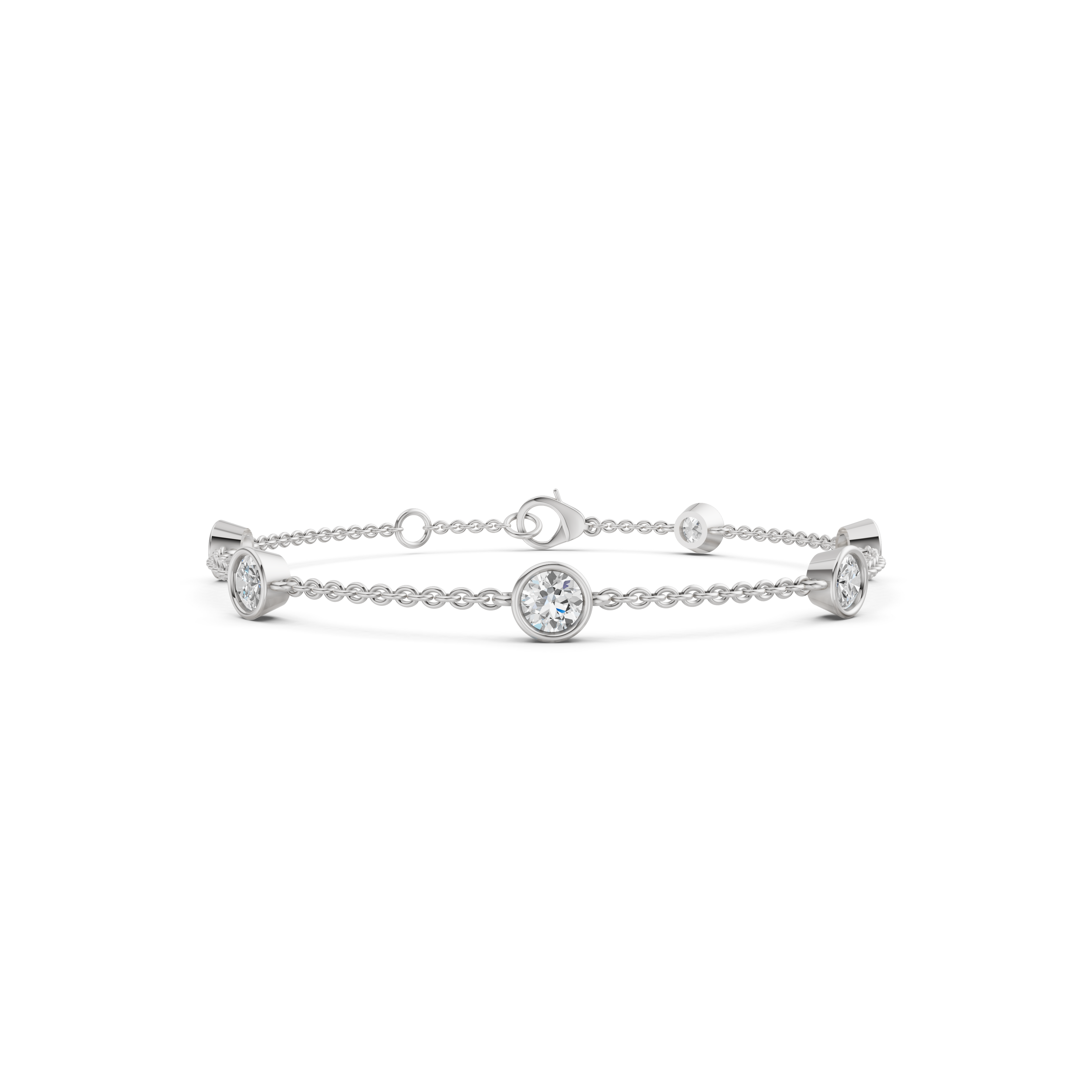 Elara Bezel Chain Bracelet