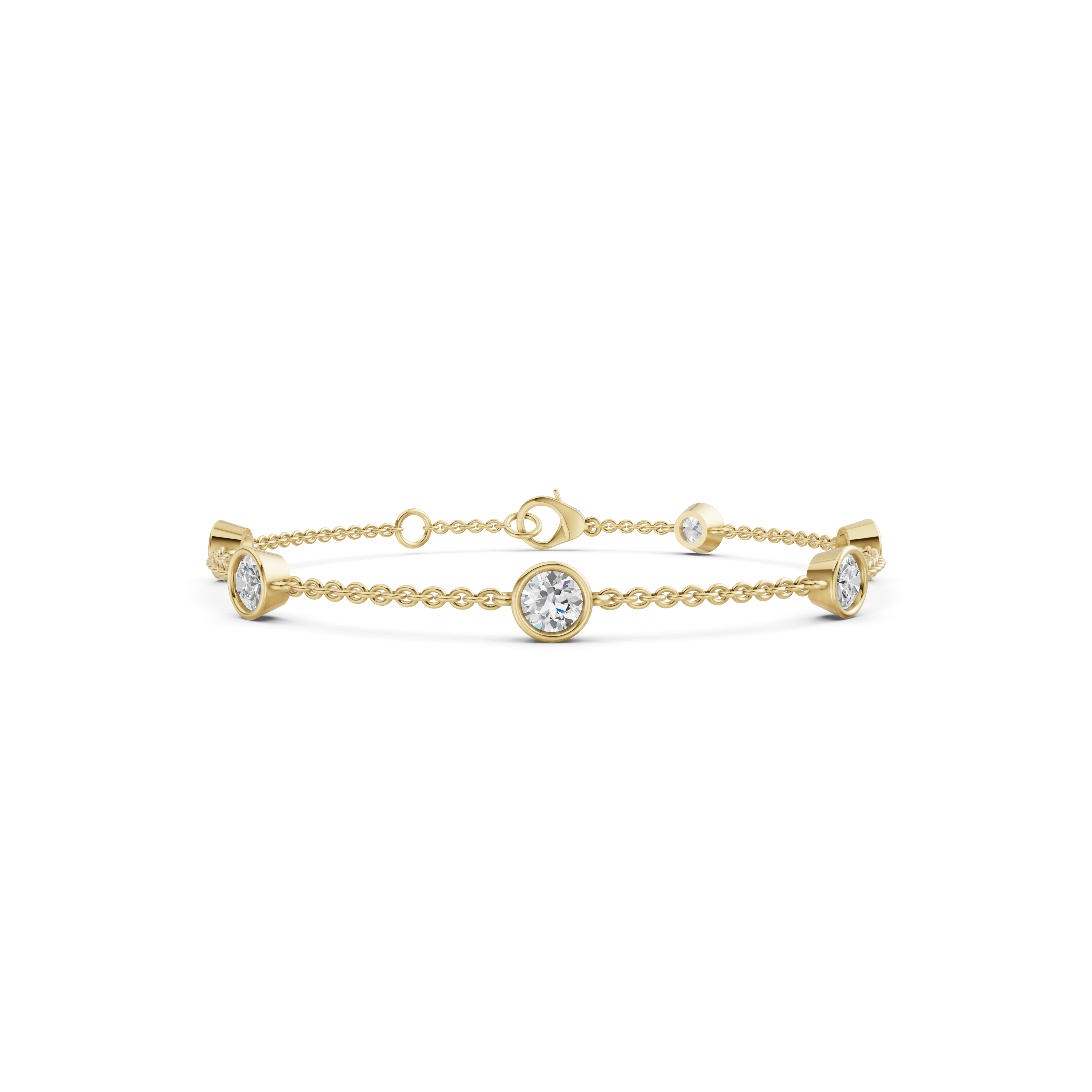 Elara Bezel Chain Bracelet