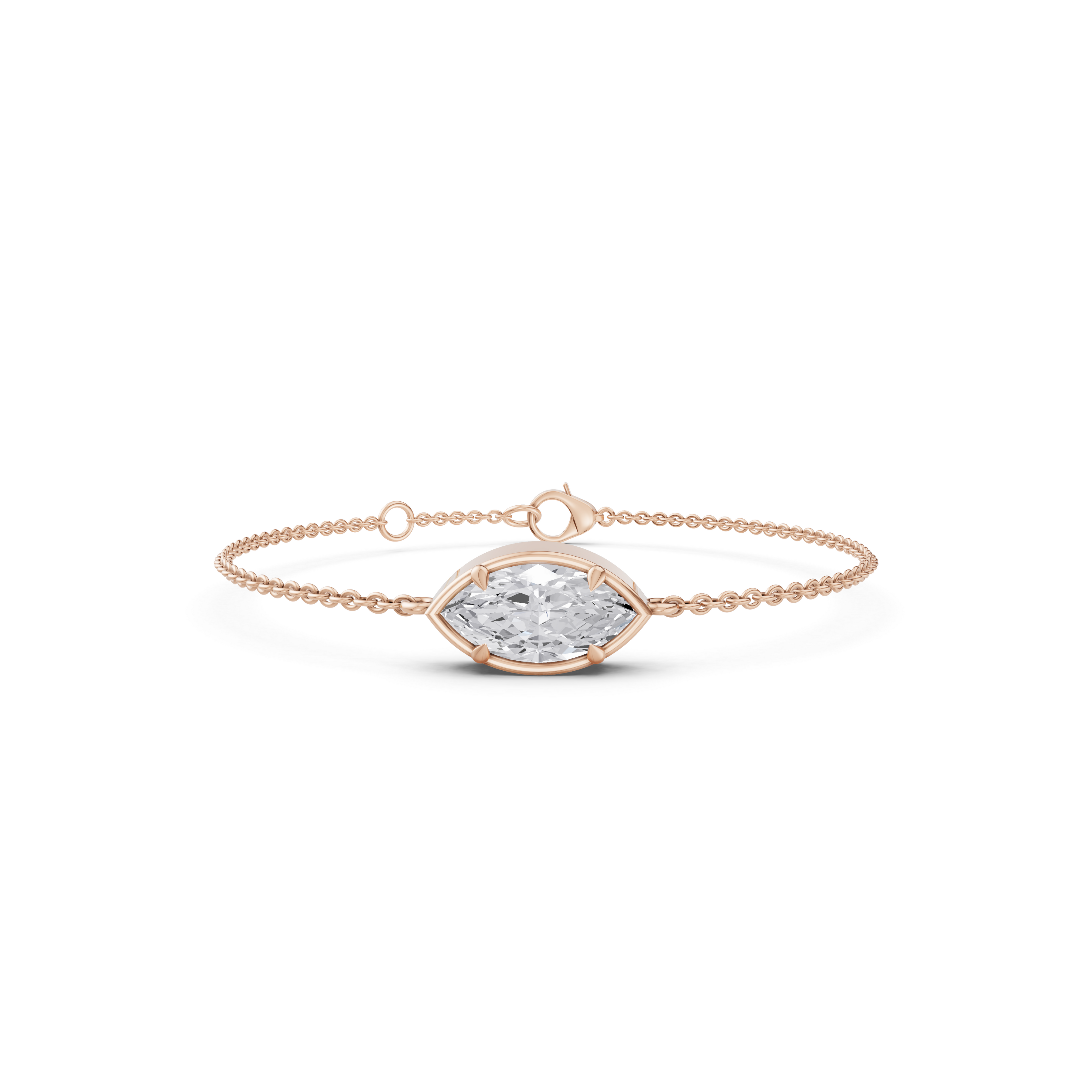 Marquise-Cut Diamond Bracelet