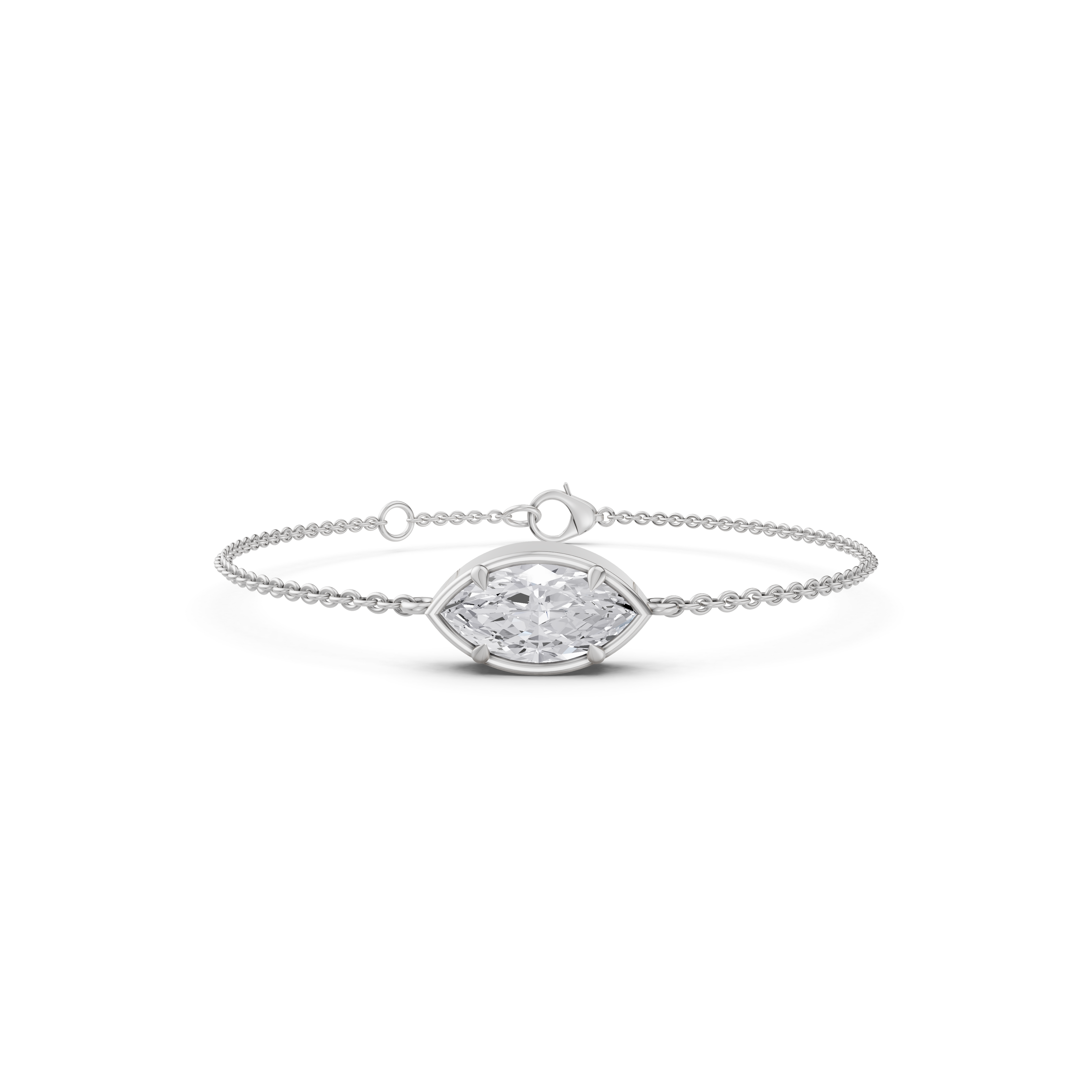 Marquise-Cut Diamond Bracelet