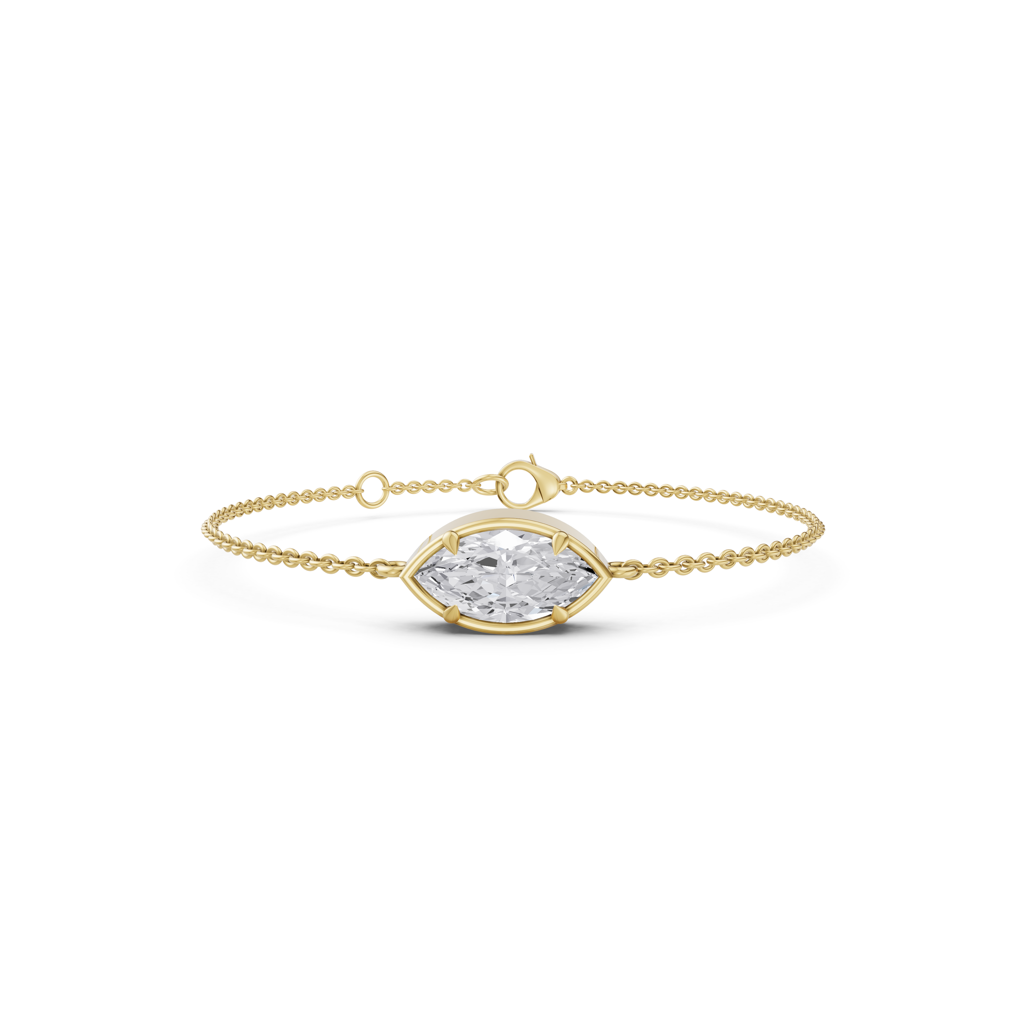 Marquise-Cut Diamond Bracelet