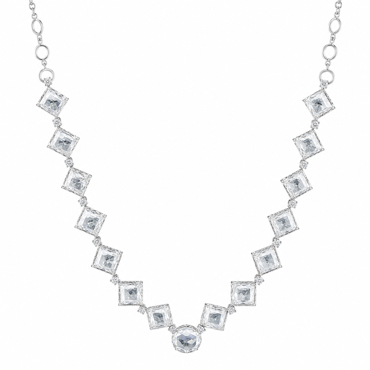 The Lumina Geometric Statement Necklace
