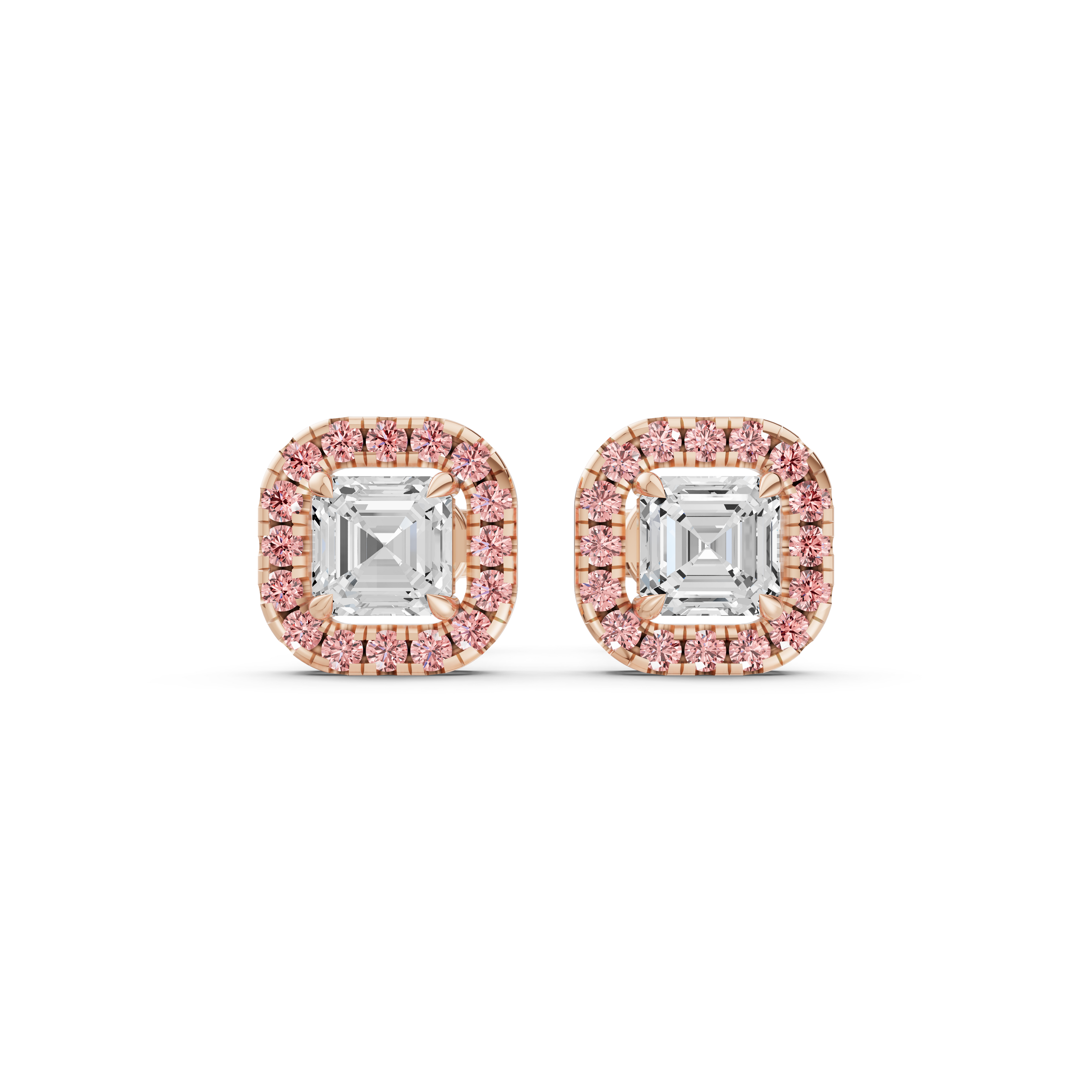 The Blush Deco Halo Studs