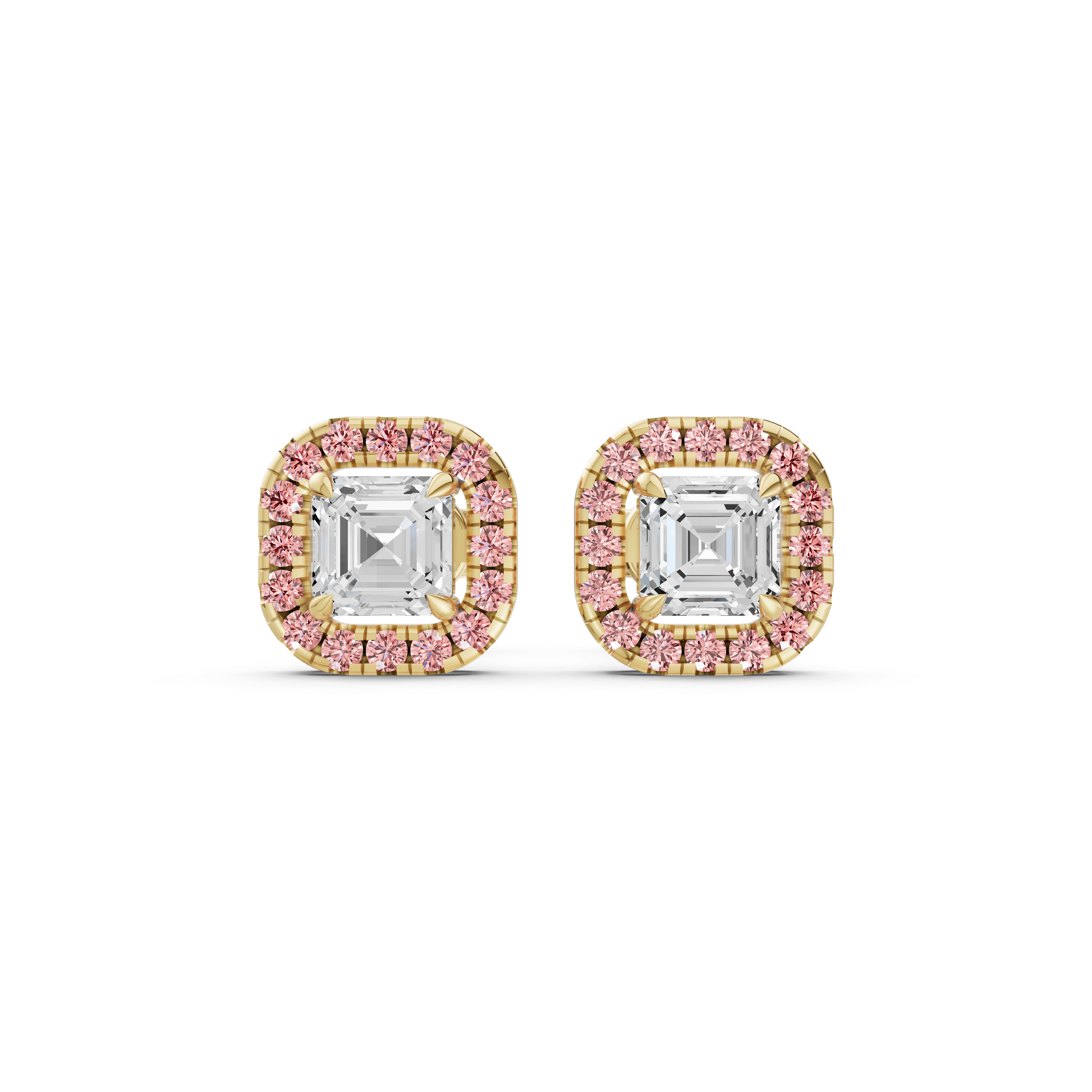 The Blush Deco Halo Studs