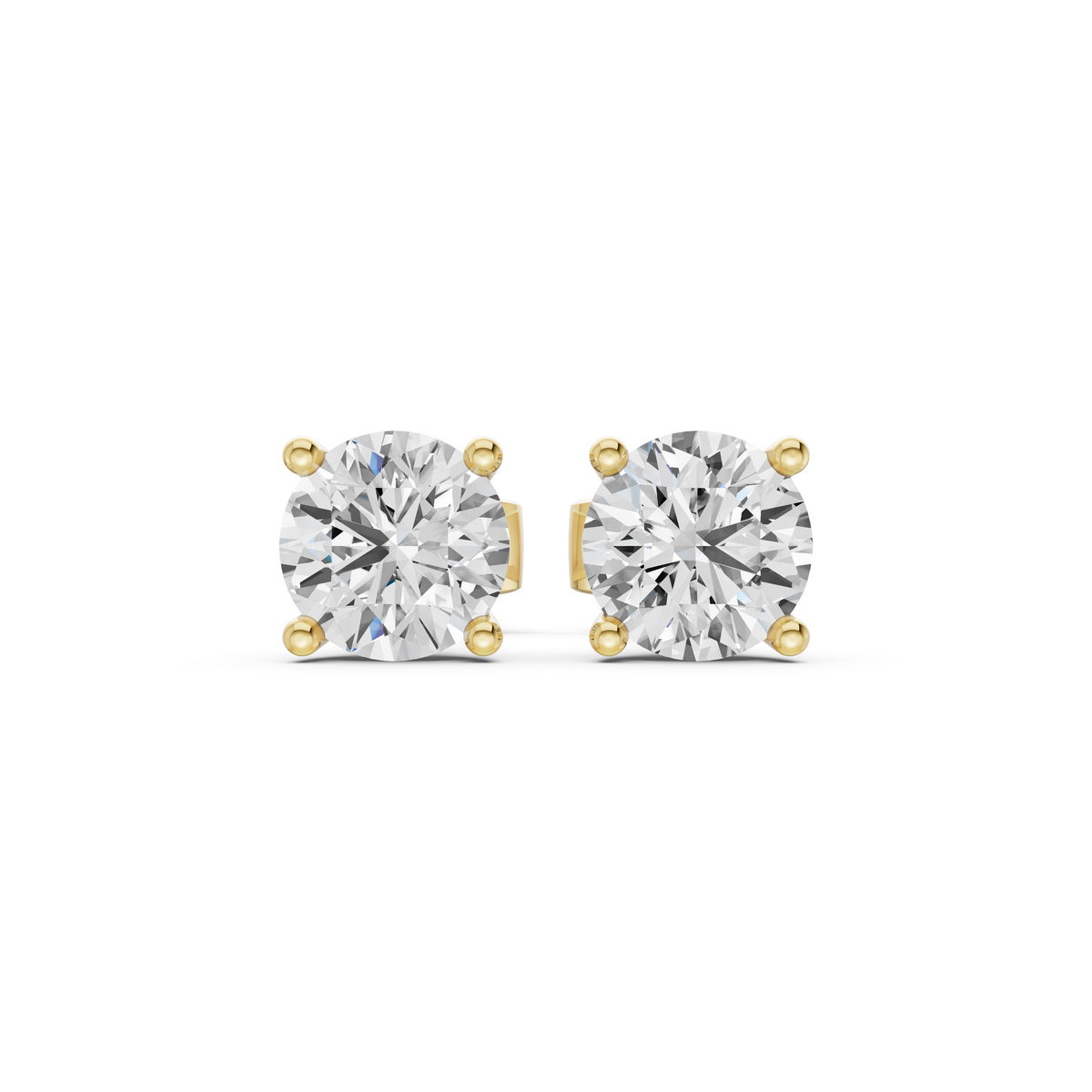 The Etoile Solitaire Stud Earrings