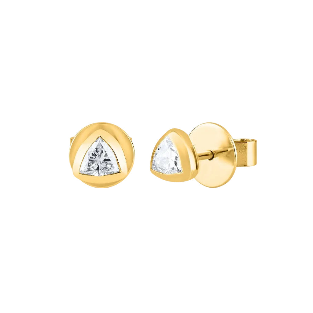 The Trinity Bezel Studs