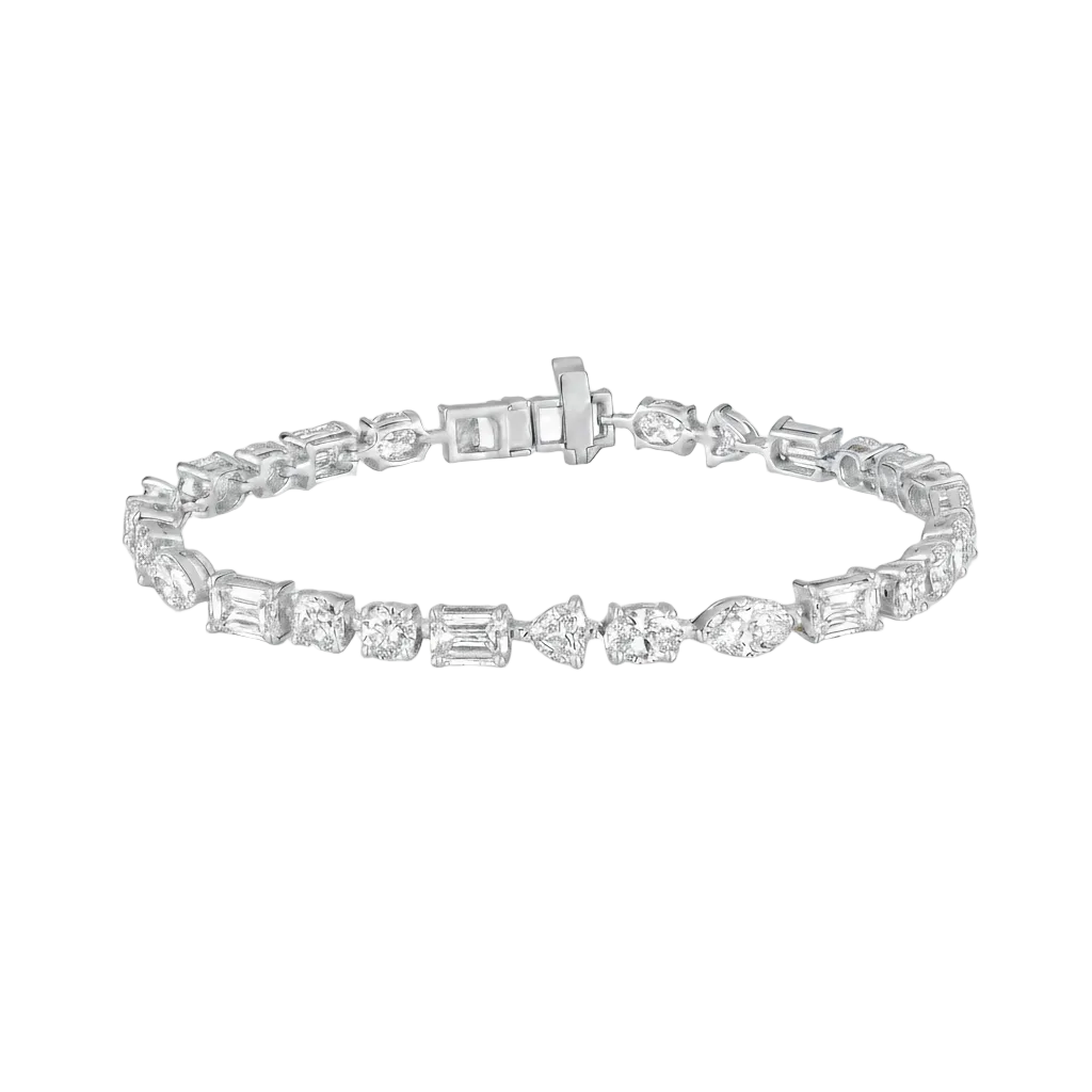 The Mixed-Cut Statement Bracelet