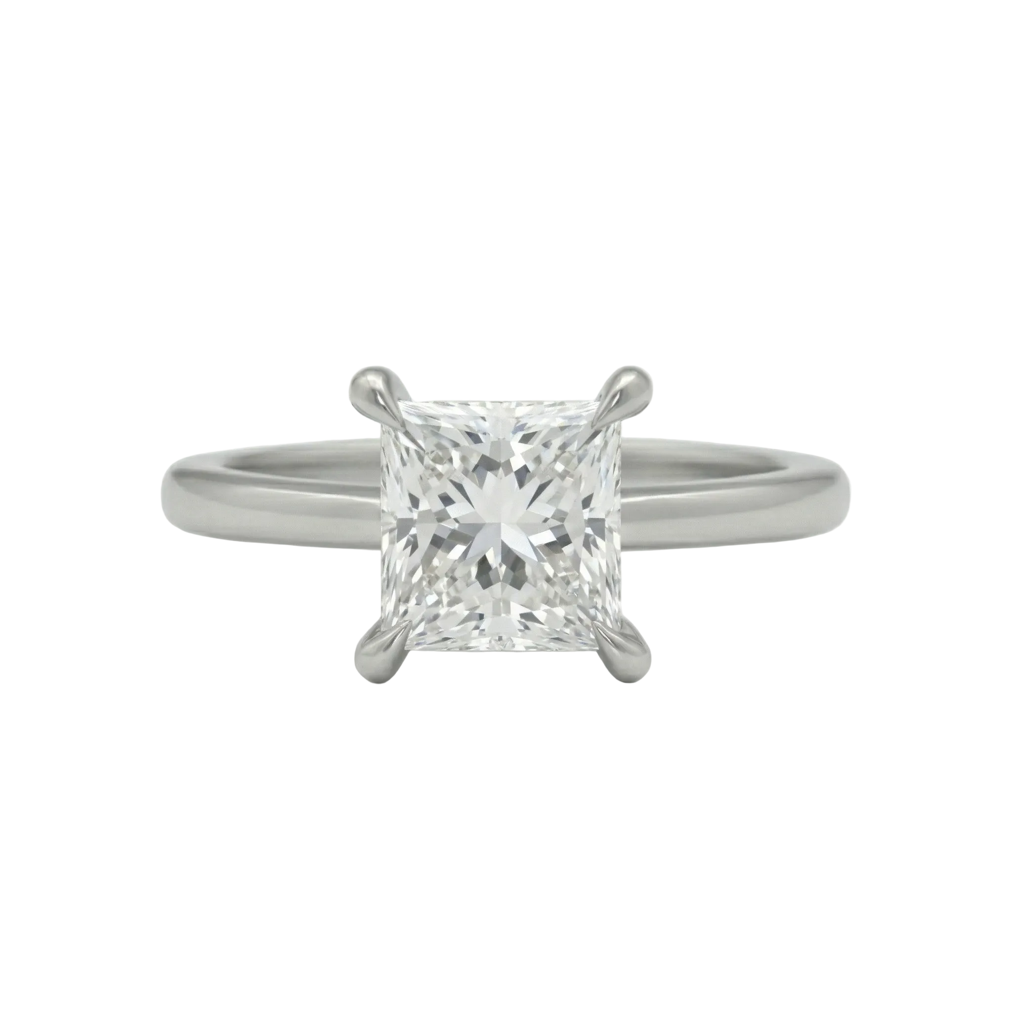 Princess-Cut Classic Solitaire Ring