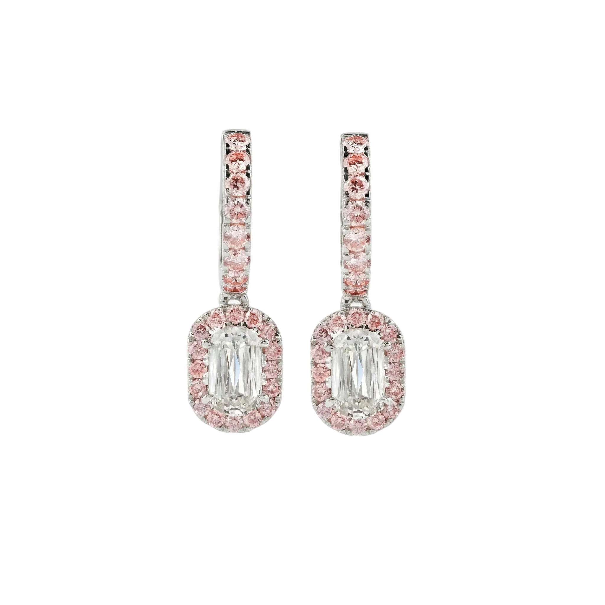 Pink Halo Emerald Drops