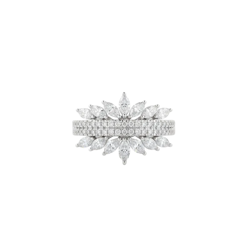 Marquise Sunburst Statement Ring