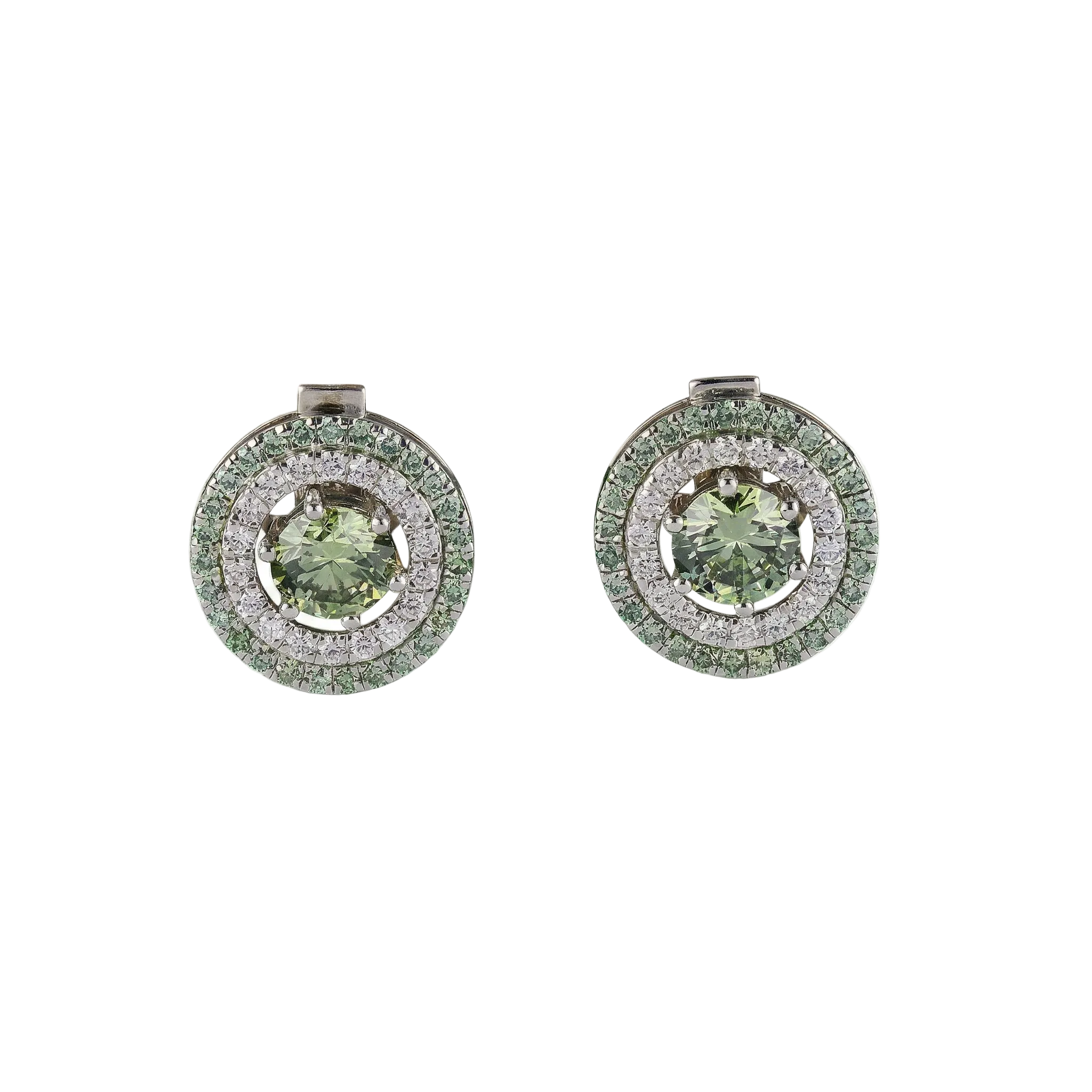 Forest Double Halo Studs
