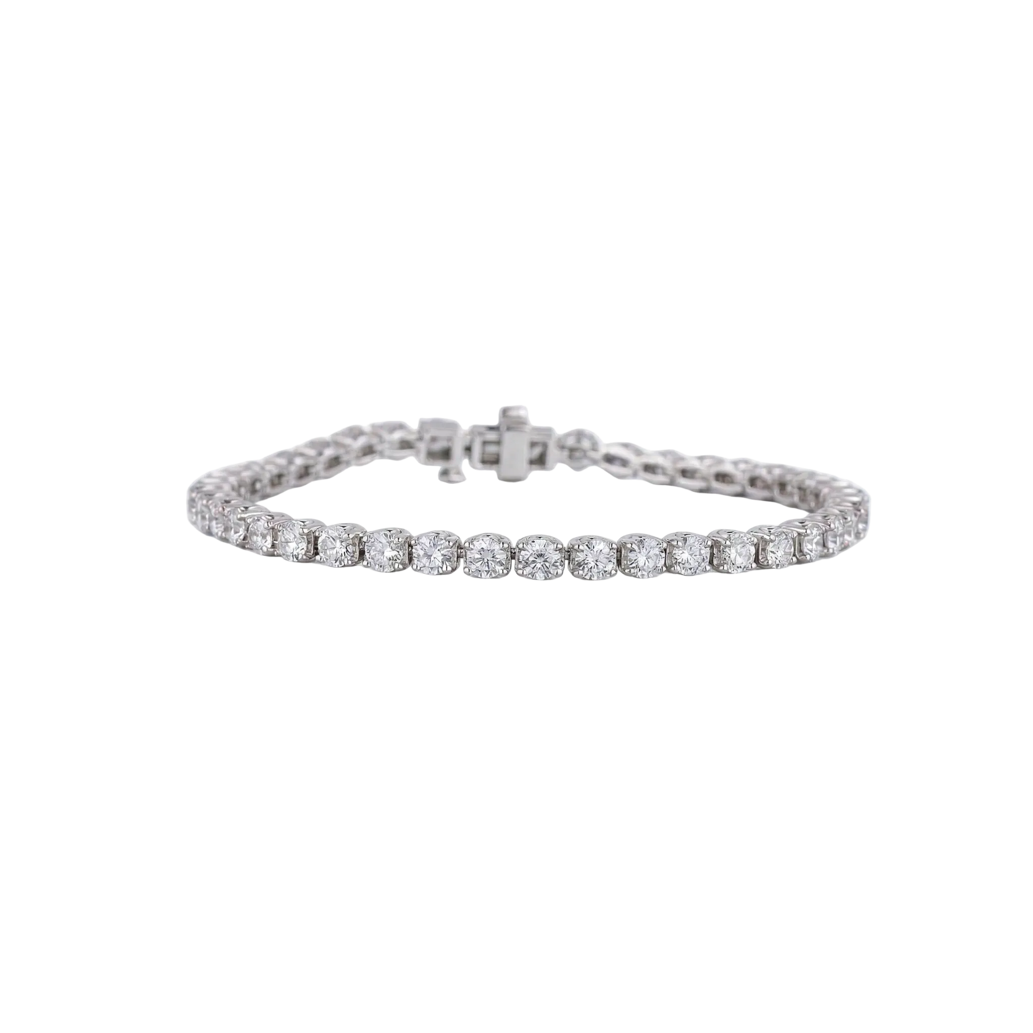 Round Brilliant Statement Tennis Bracelet