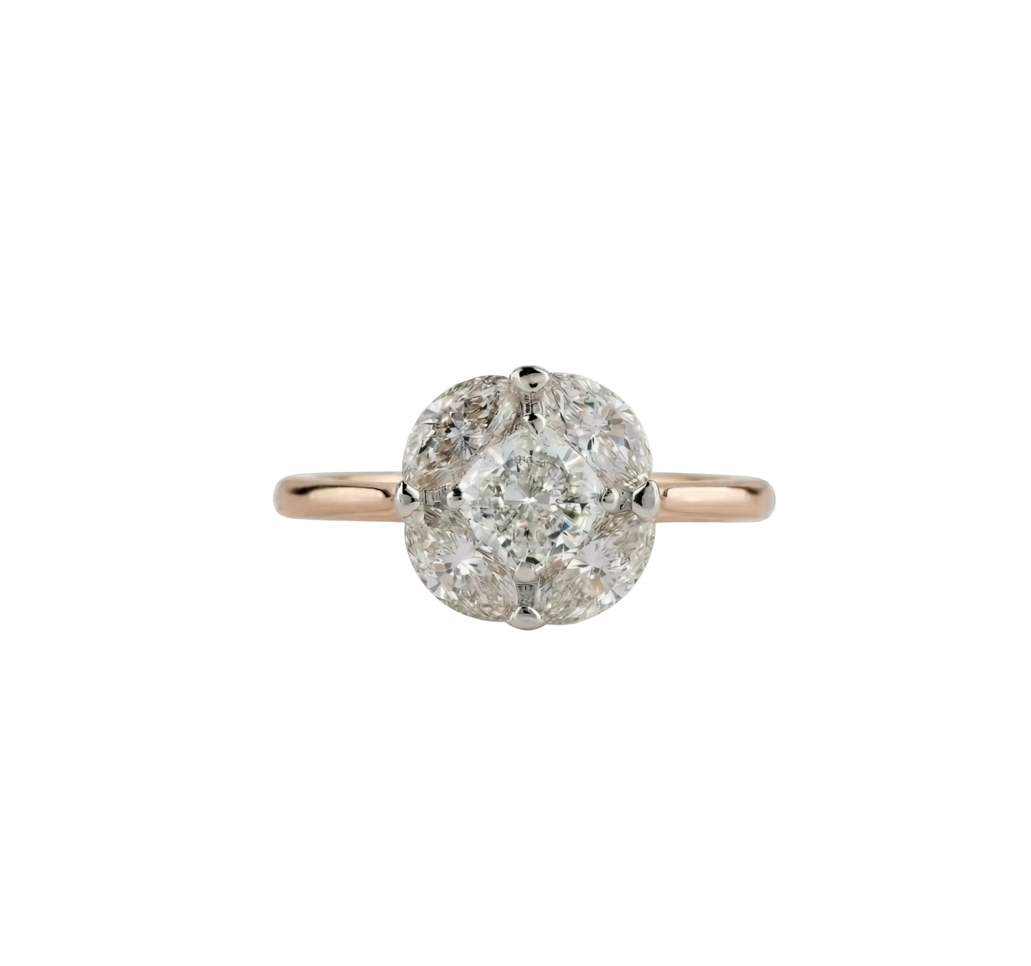 Round Mosaic Diamond Ring