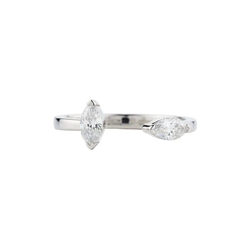 Marquise Duo Open Ring