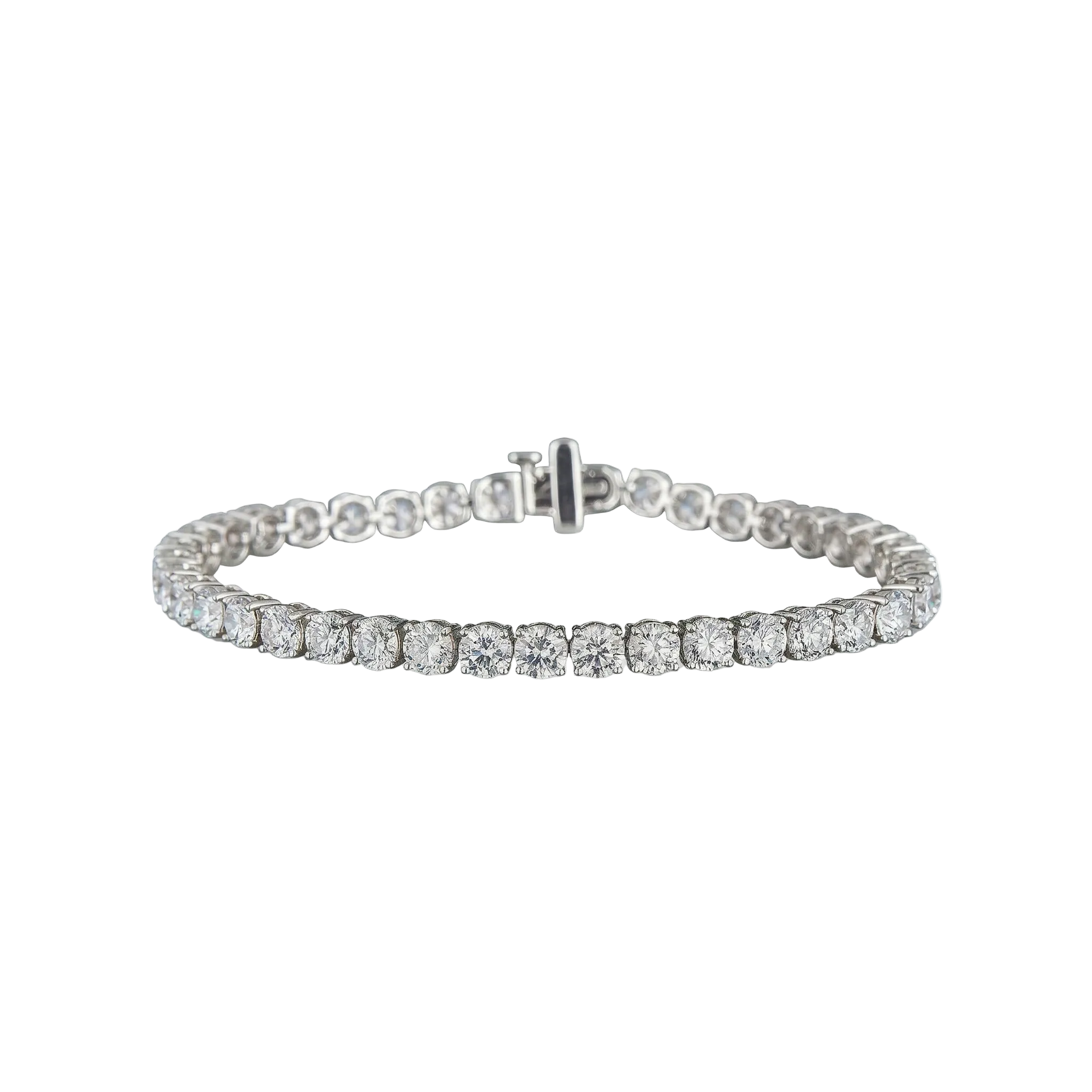 Round Brilliant Grand Eternity Tennis Bracelet