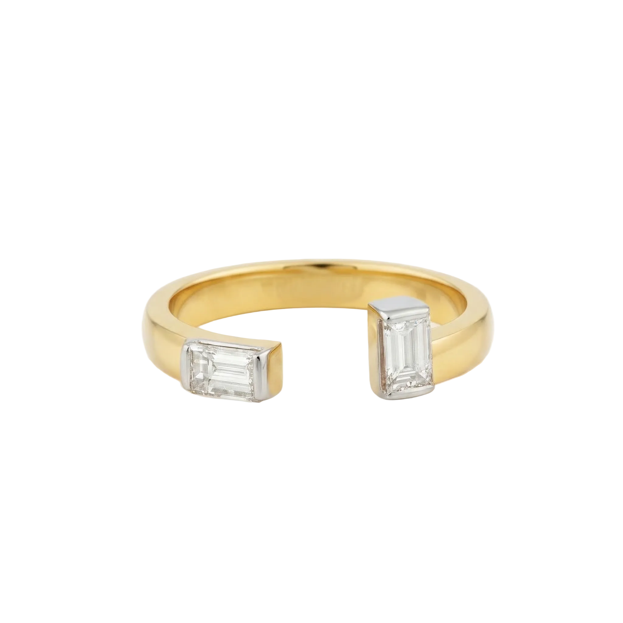 Emerald Duo Open Cuff Ring