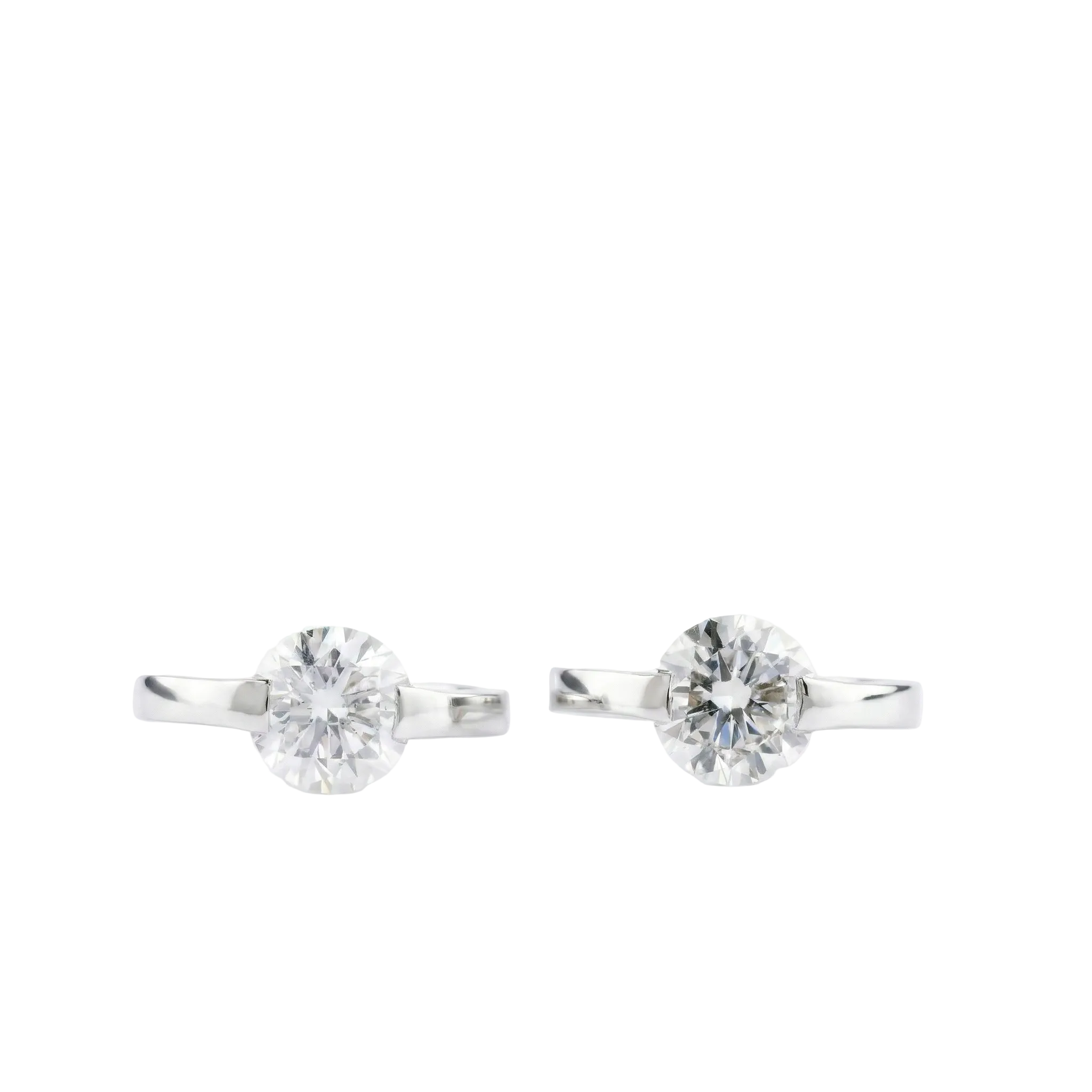 Rose Solitaire Huggie Drops