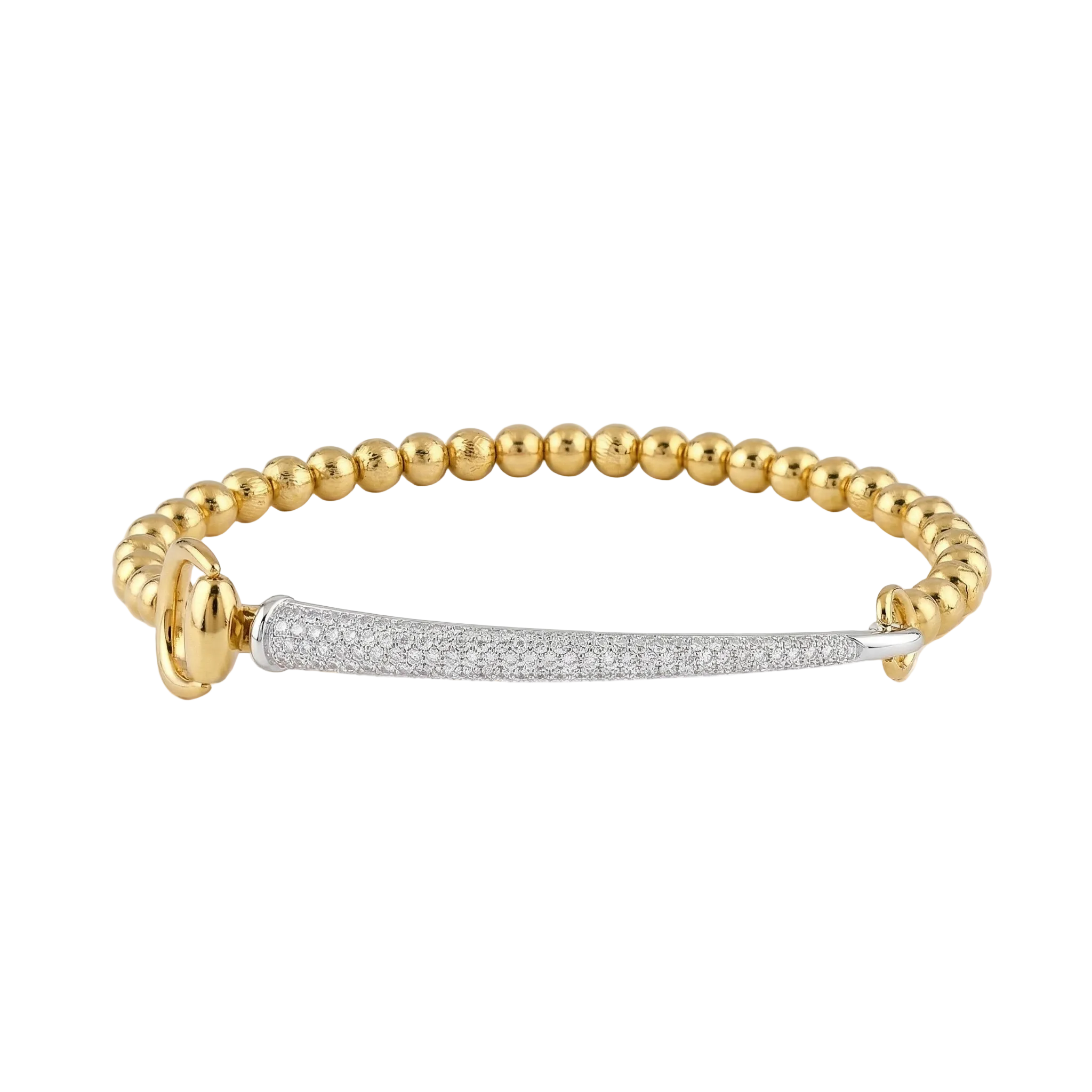 Pavé Tapered Bead Bracelet
