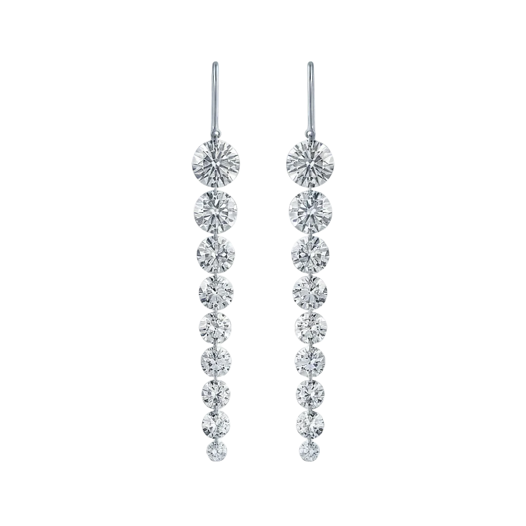 Graduated Diamond LINQ Earrings