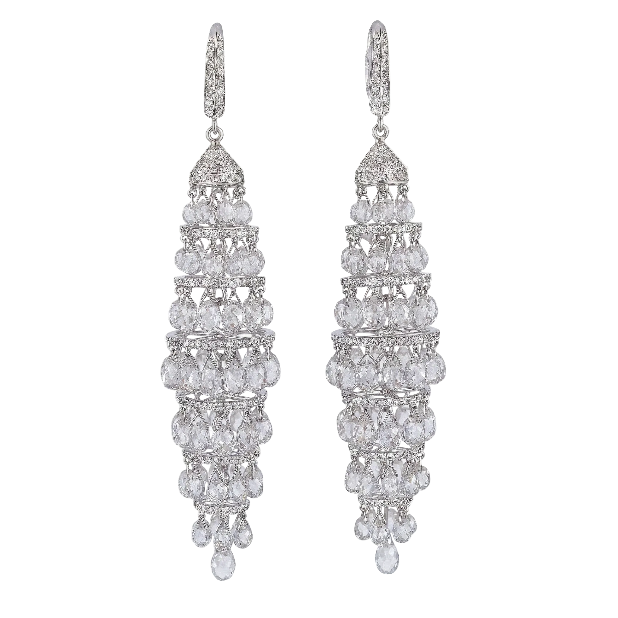The Grand Tiered Briolette Chandelier
