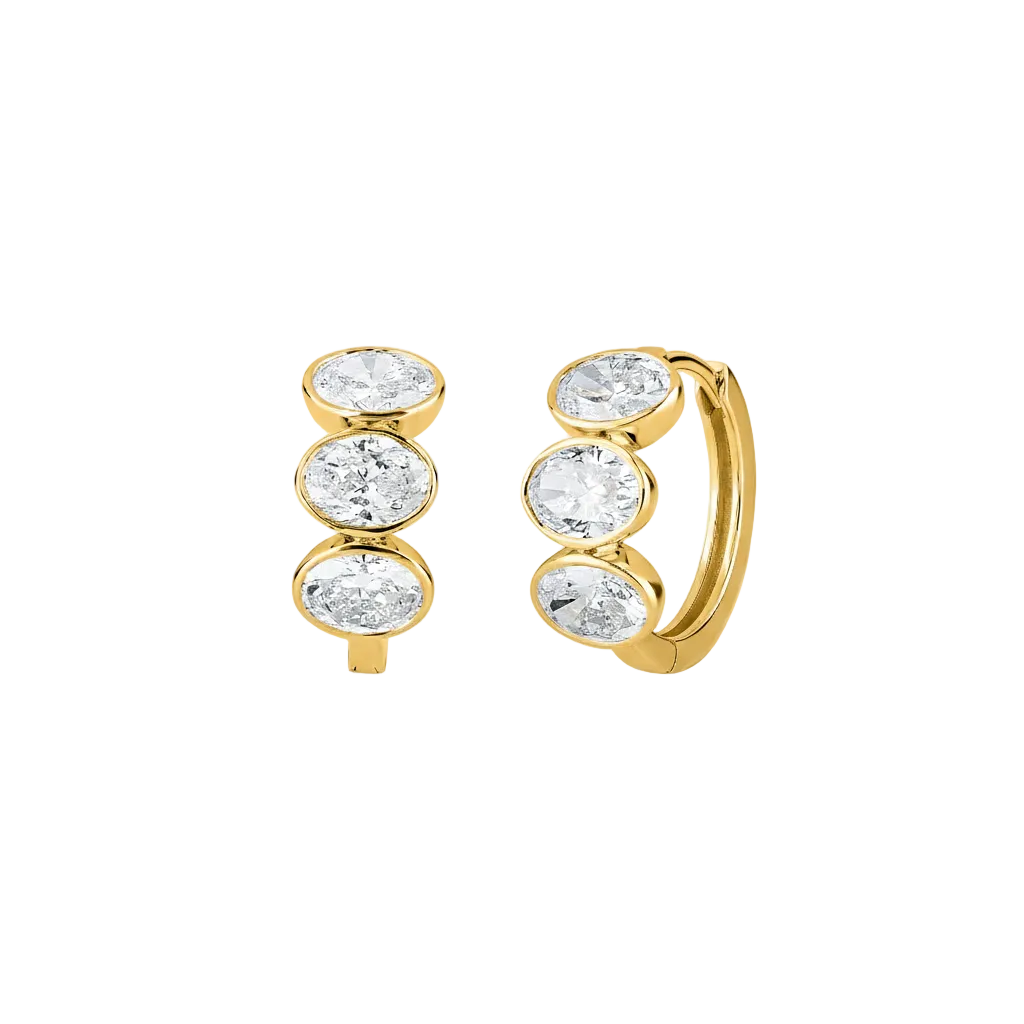 The Horizon Bezel Hoops