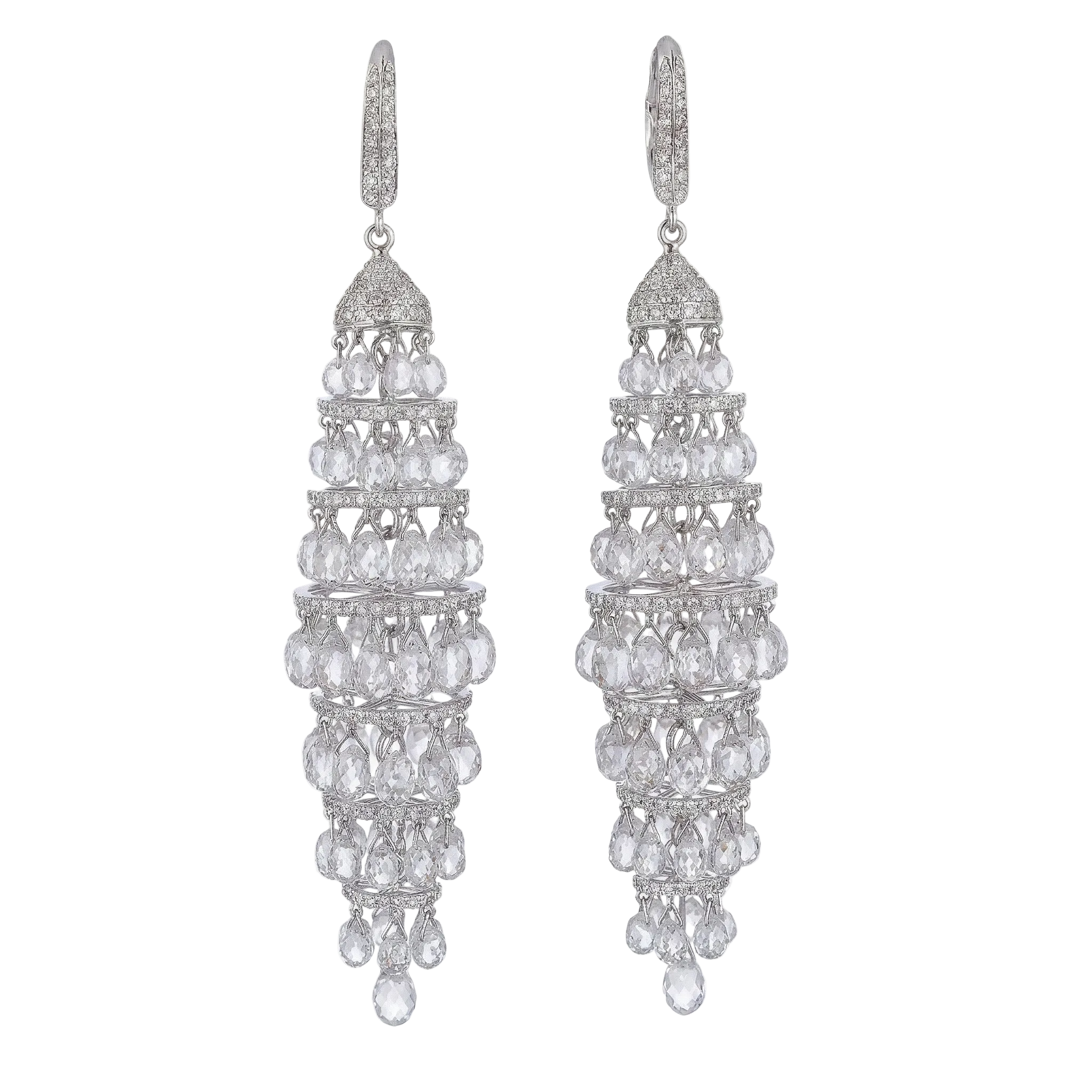 The Grand Tiered Briolette Chandelier