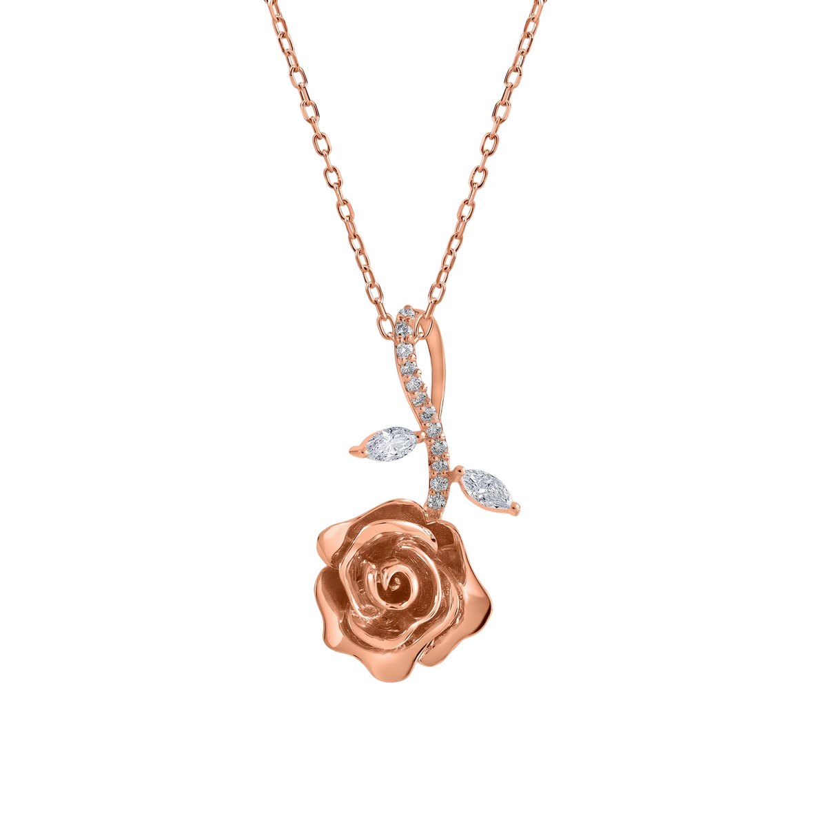 Sculpted Rose Pendant