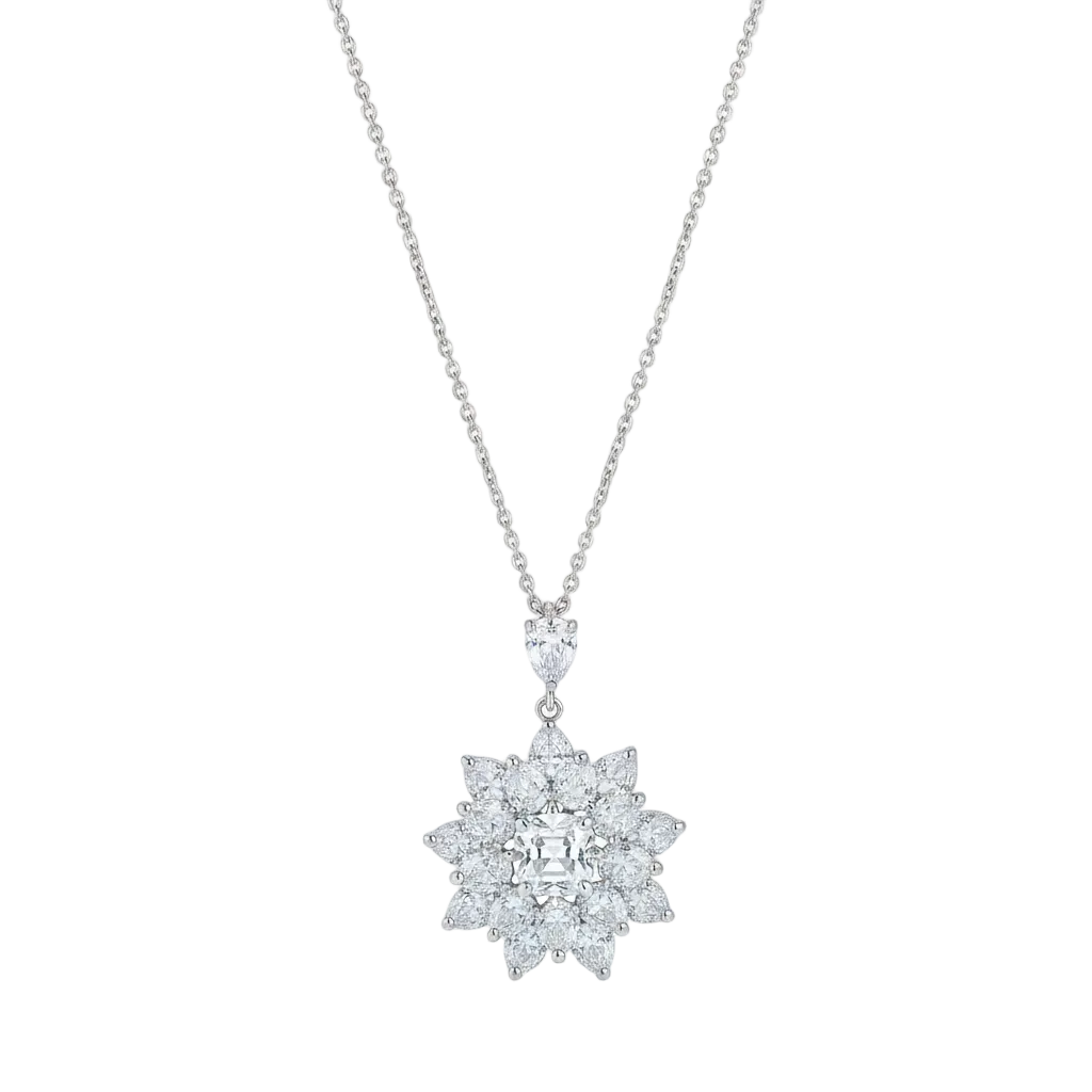 Radiant Dahlia Cluster Pendant