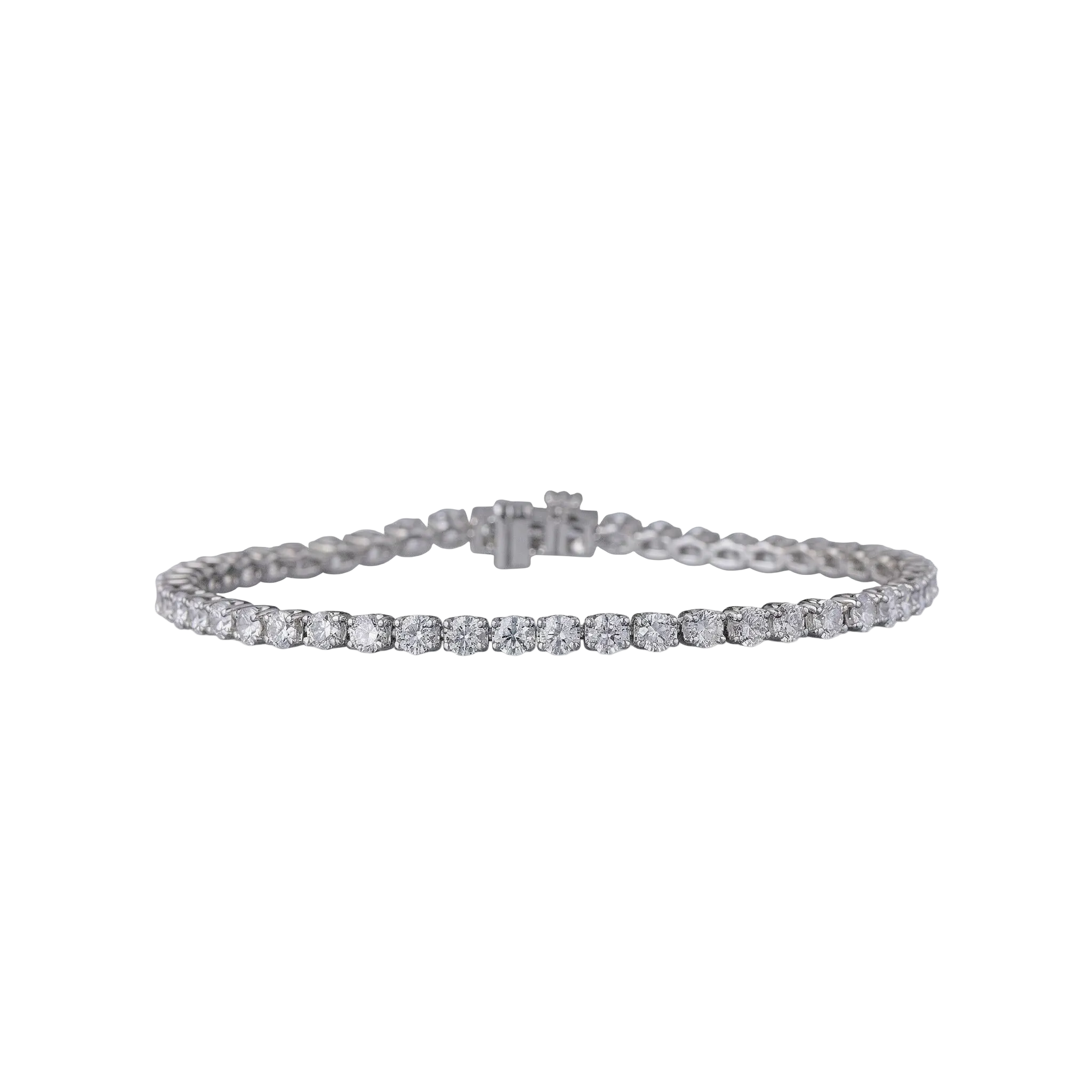 Round Brilliant Signature Tennis Bracelet