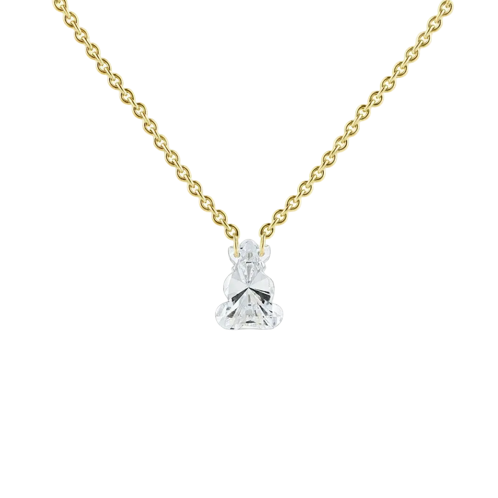 Teddy Bear Diamond Pendant