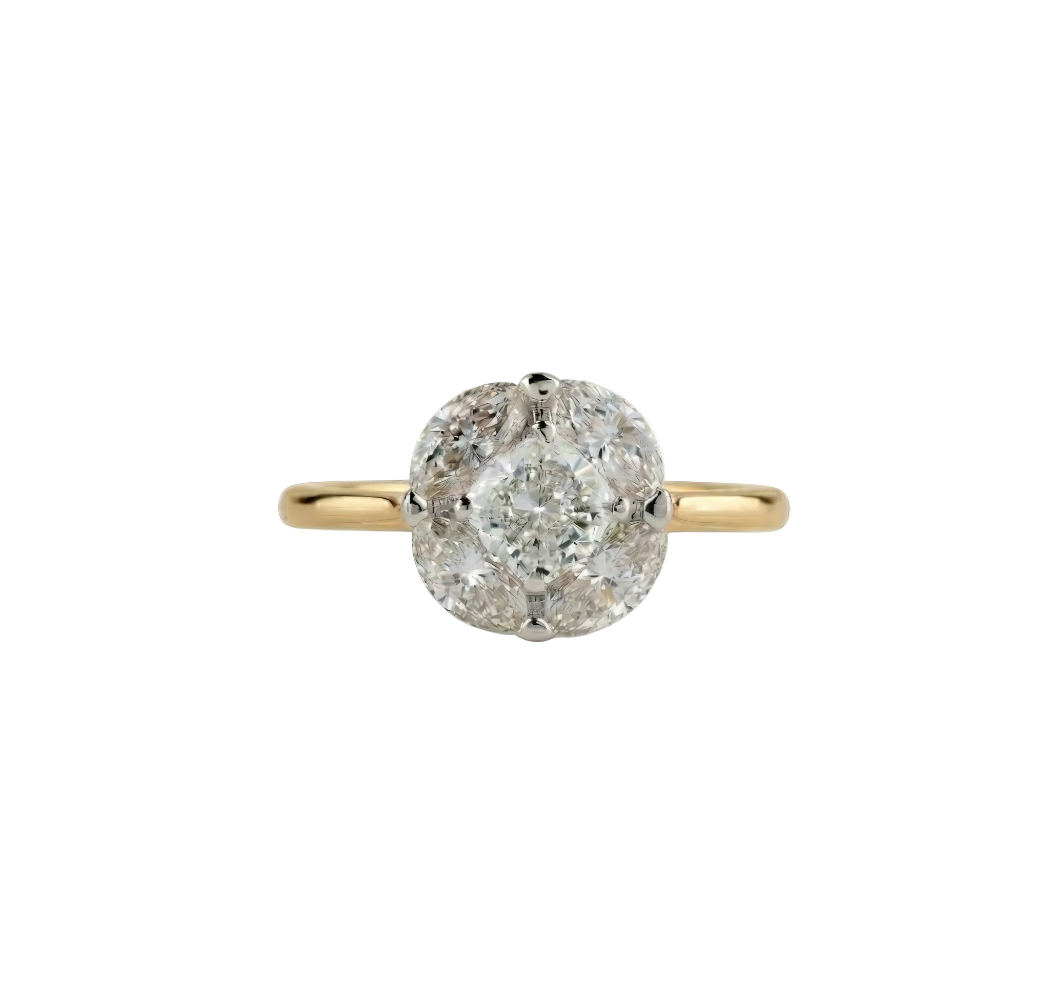 Round Mosaic Diamond Ring