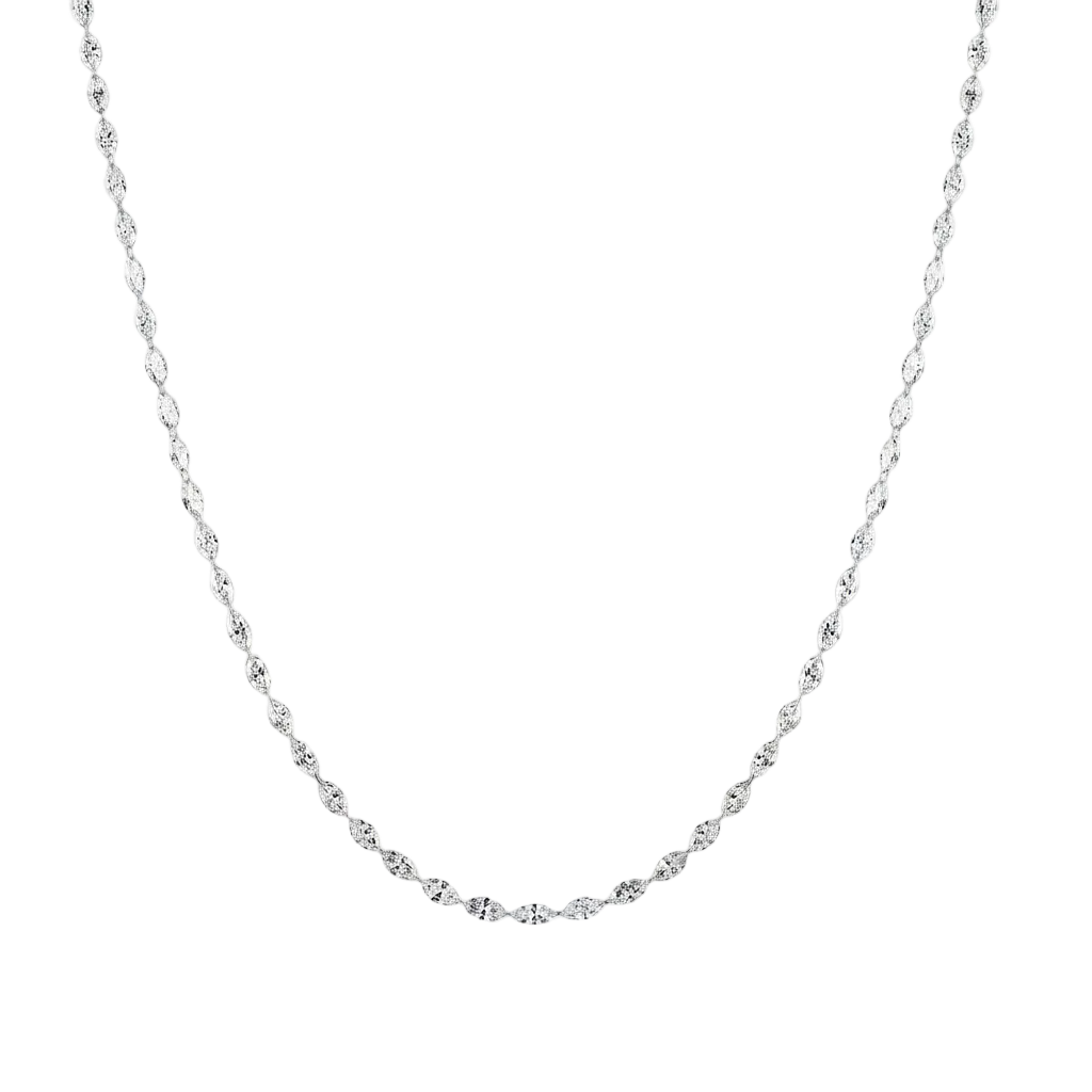 Marquise-Cut Classic Tennis Necklace