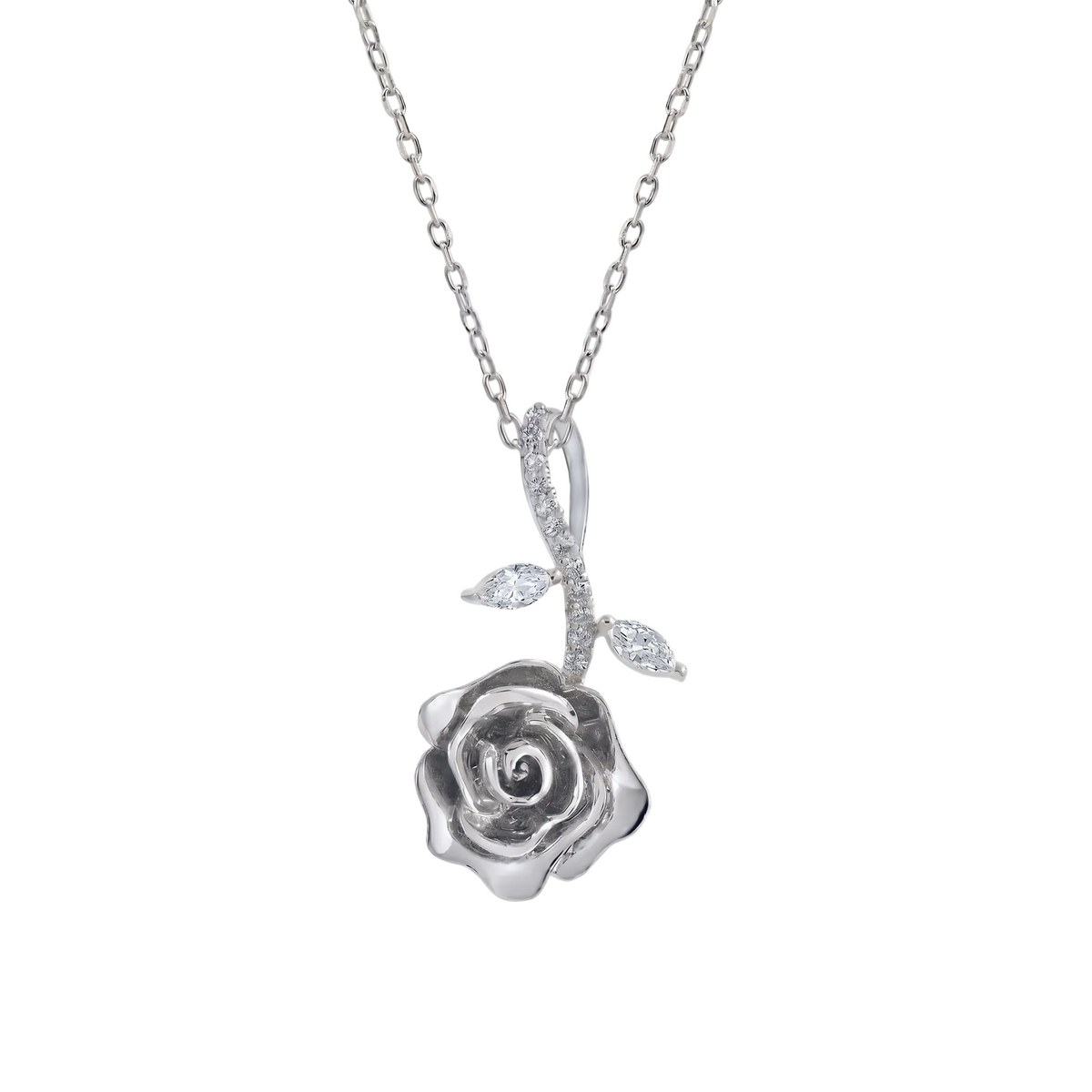 Sculpted Rose Pendant