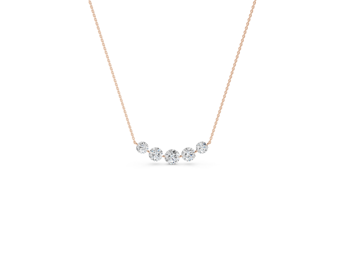 The Quintet Solitaire Necklace