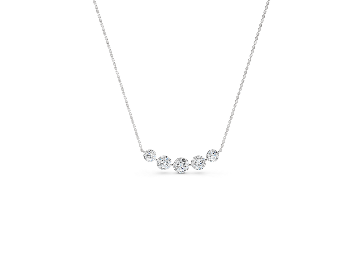 The Quintet Solitaire Necklace