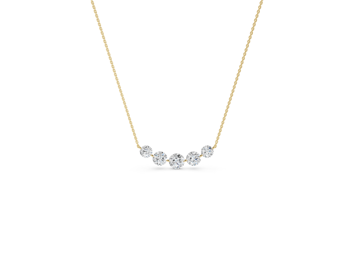 The Quintet Solitaire Necklace