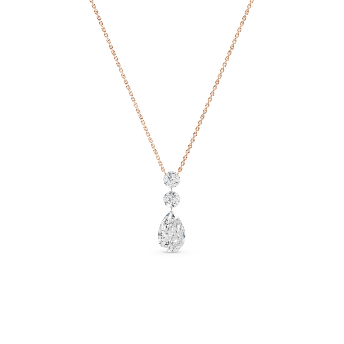 The Linear Pear Drop Necklace