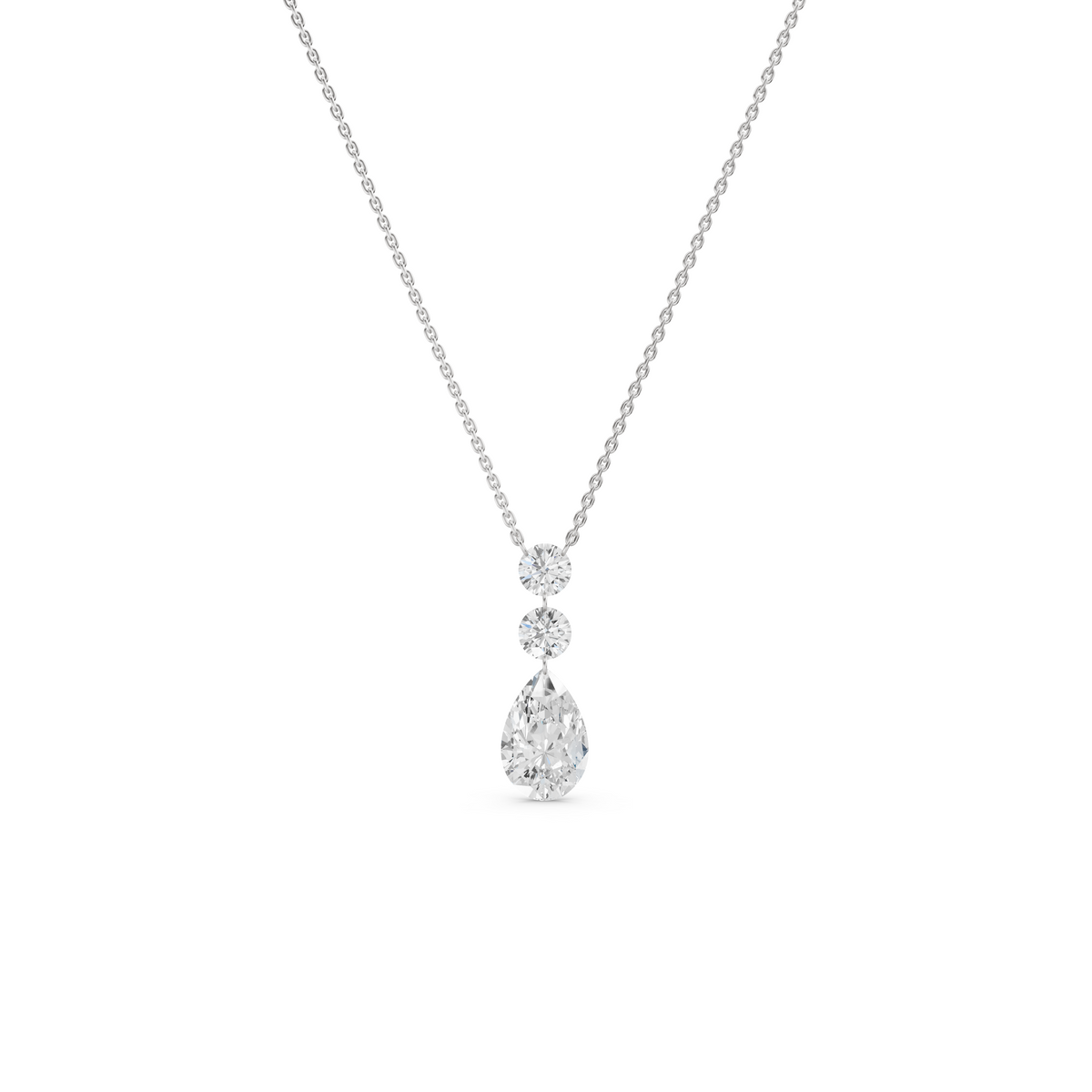 The Linear Pear Drop Necklace