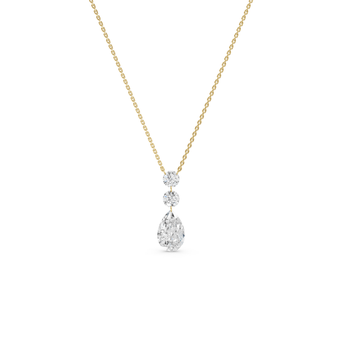 The Linear Pear Drop Necklace