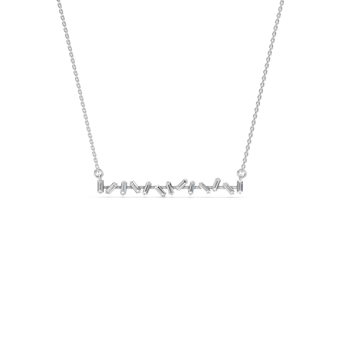 Baguette Bar Statement Necklace