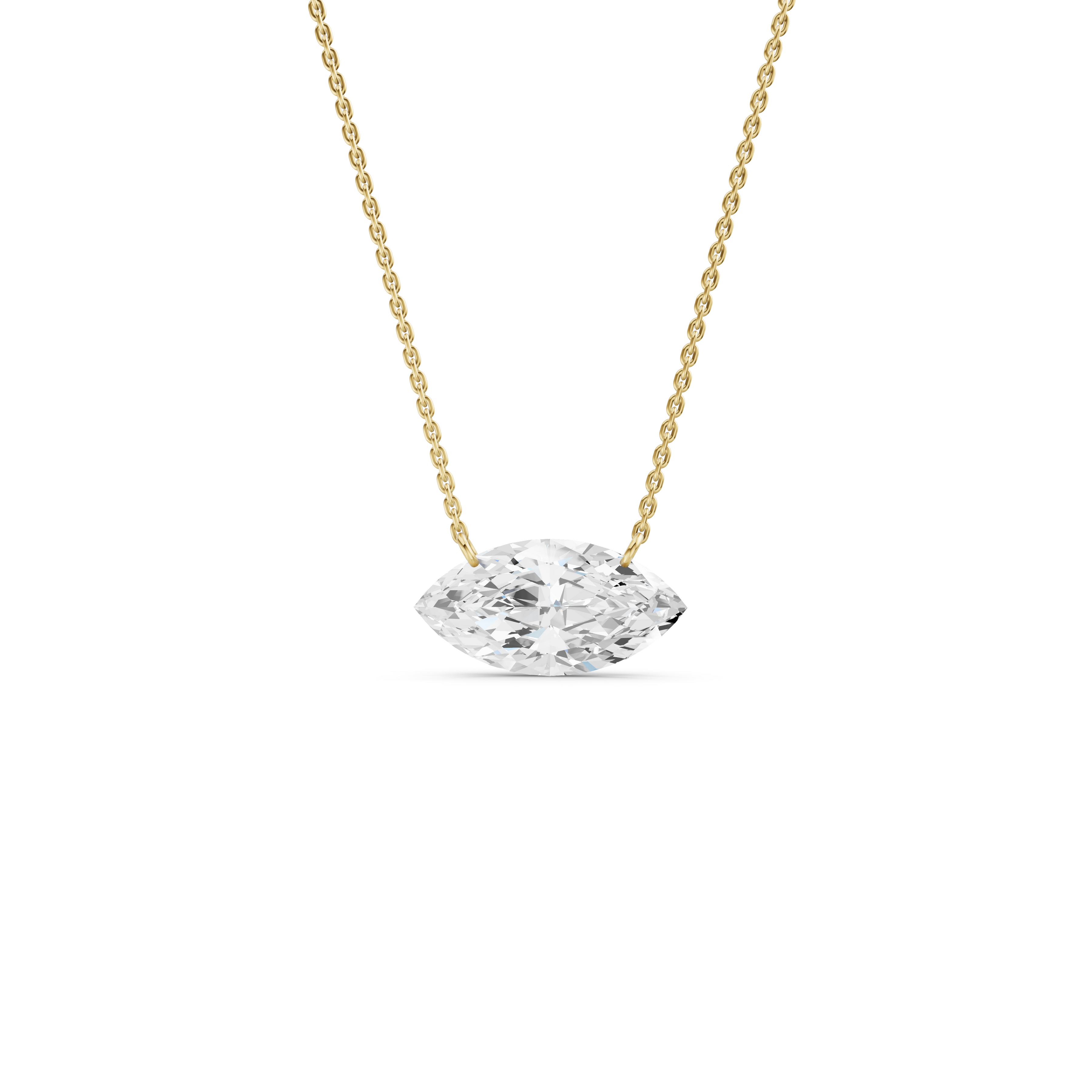 The Horizon Marquise East-West Pendant