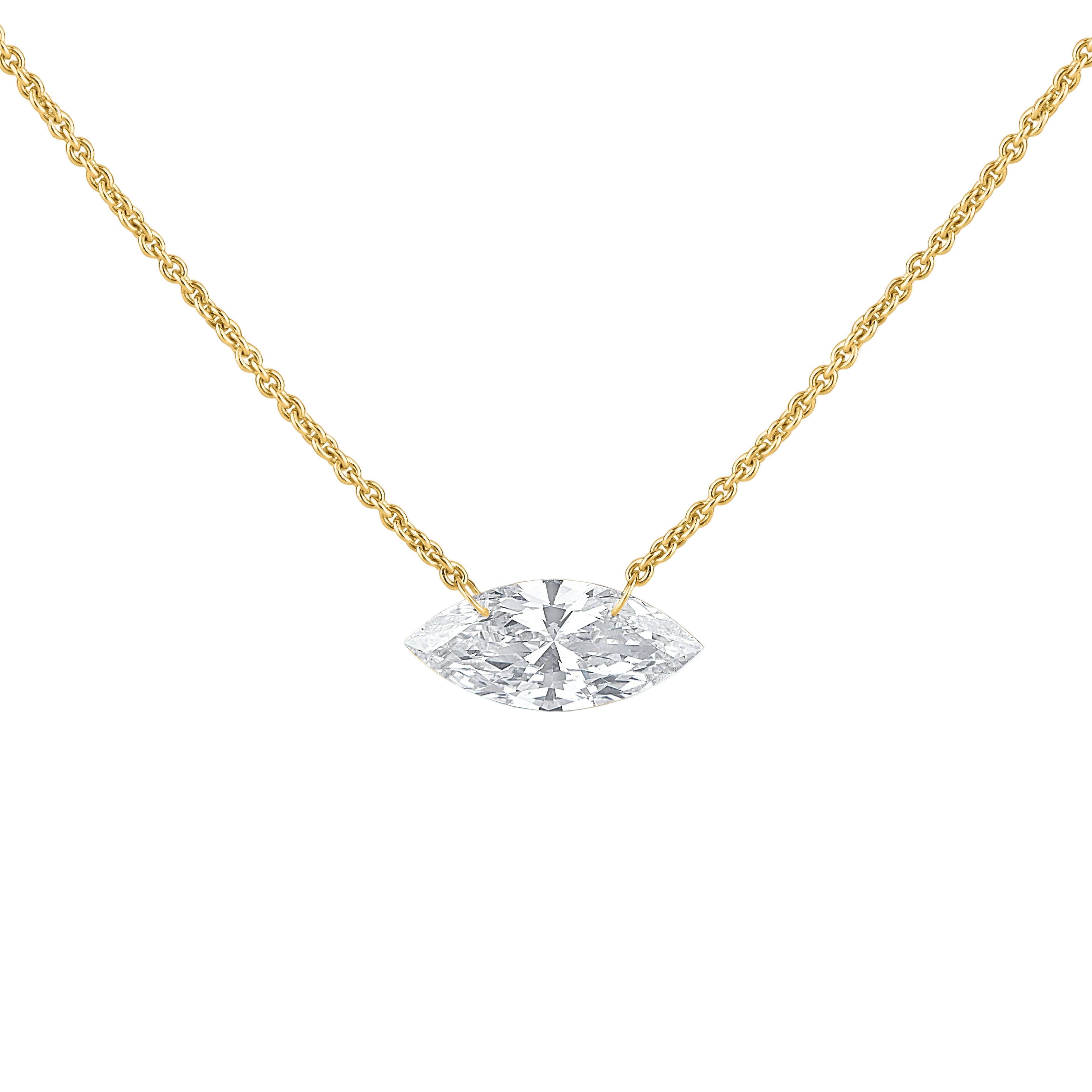 The Horizon Marquise East-West Pendant