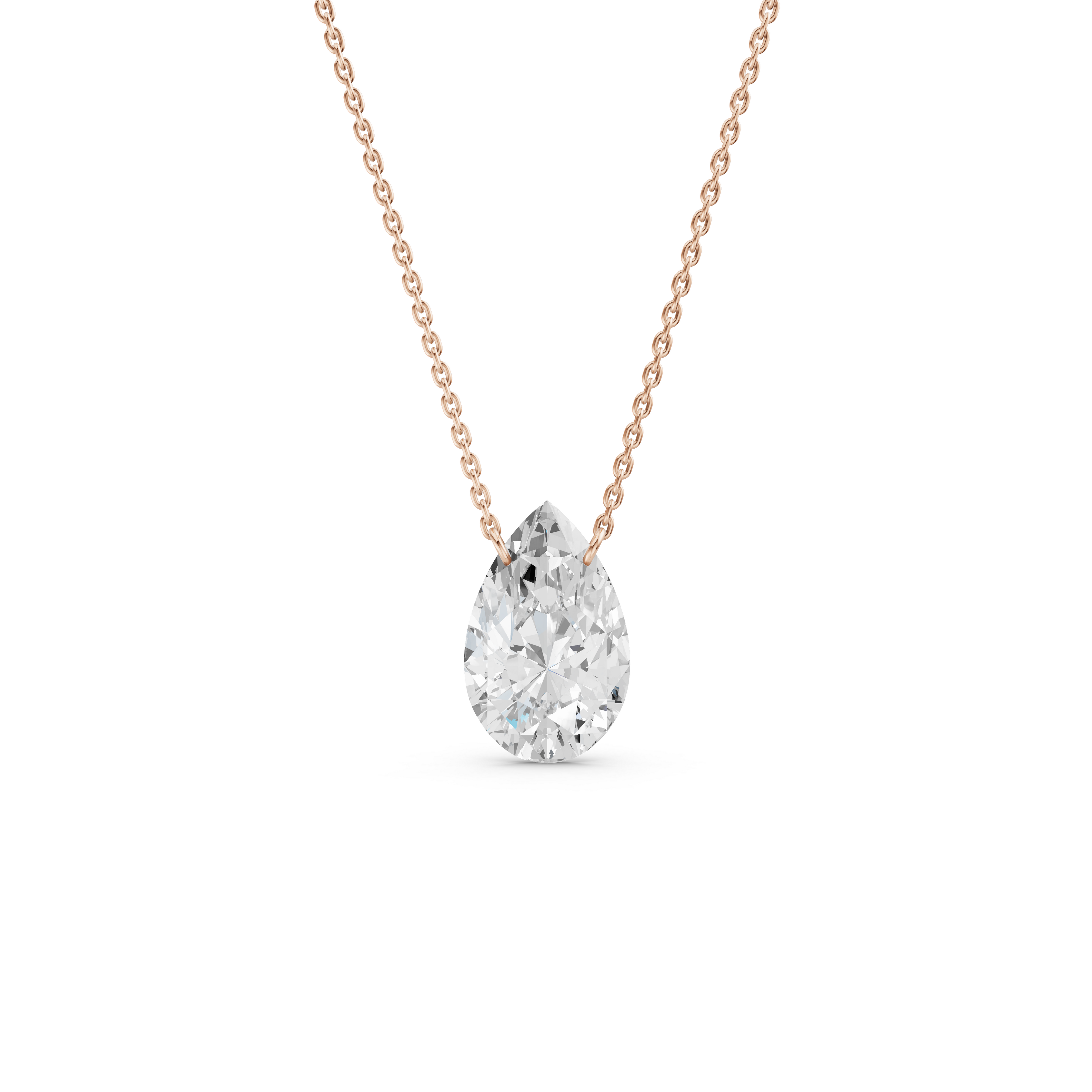 The Pear-Cut Solitaire Pendant