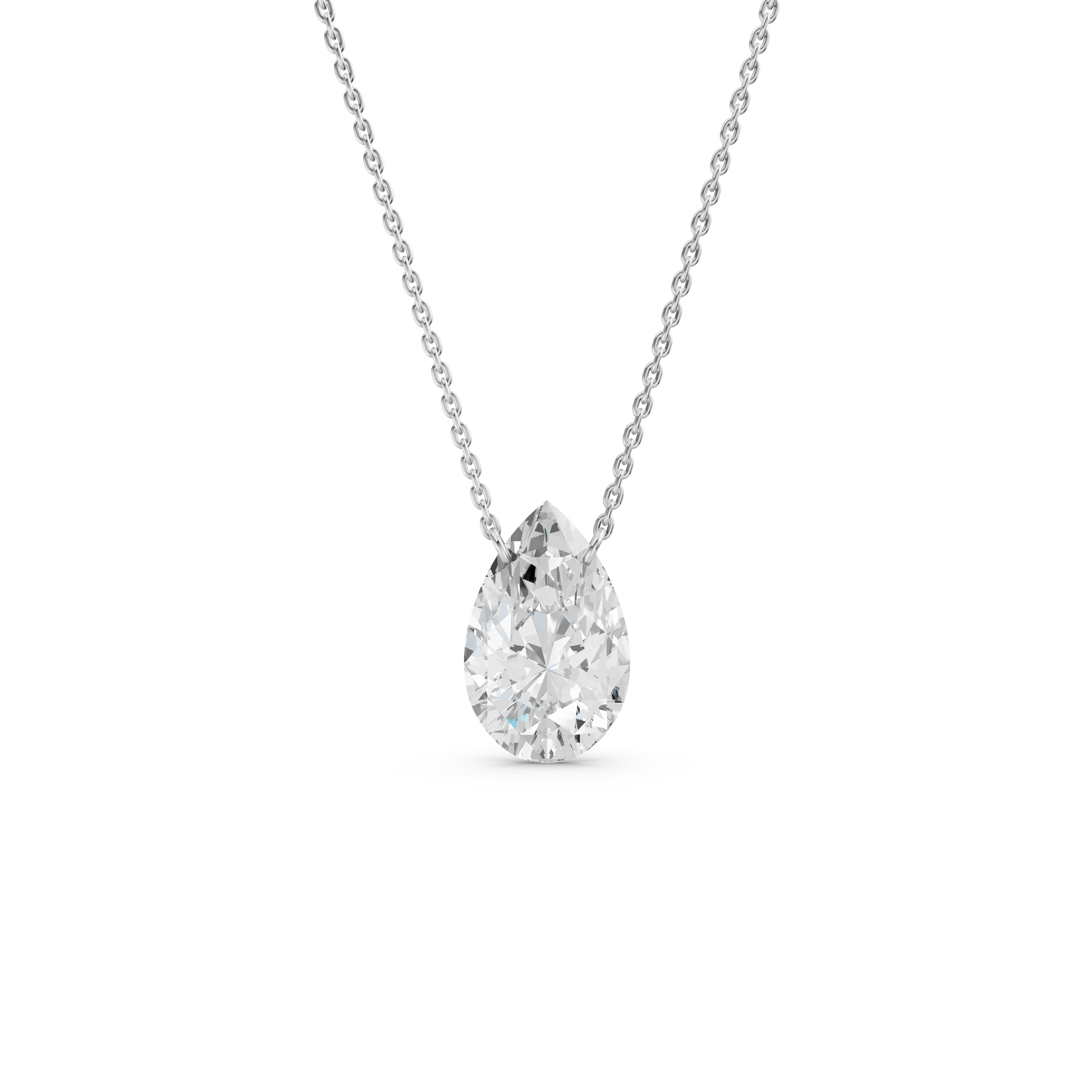 The Pear-Cut Solitaire Pendant