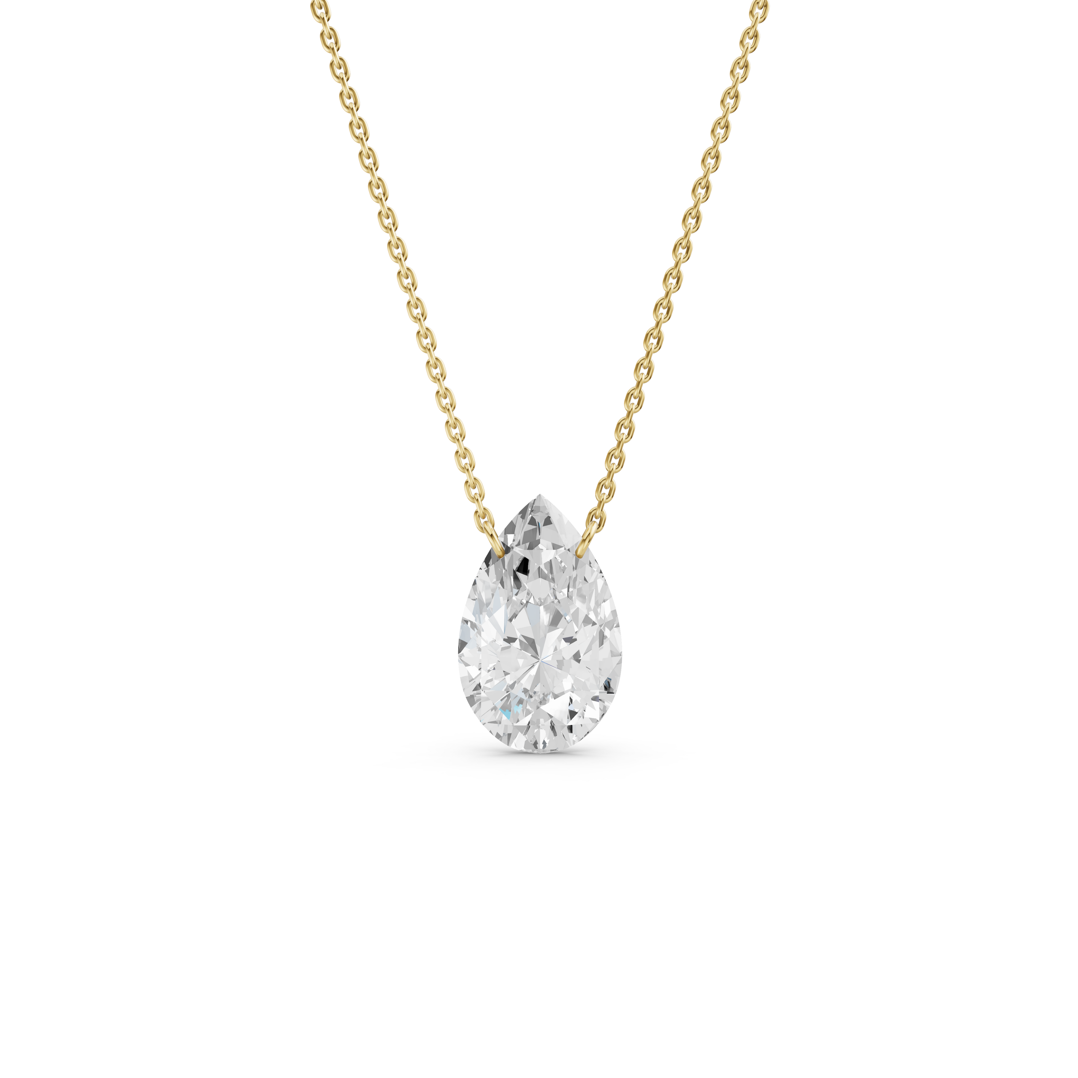 The Pear-Cut Solitaire Pendant