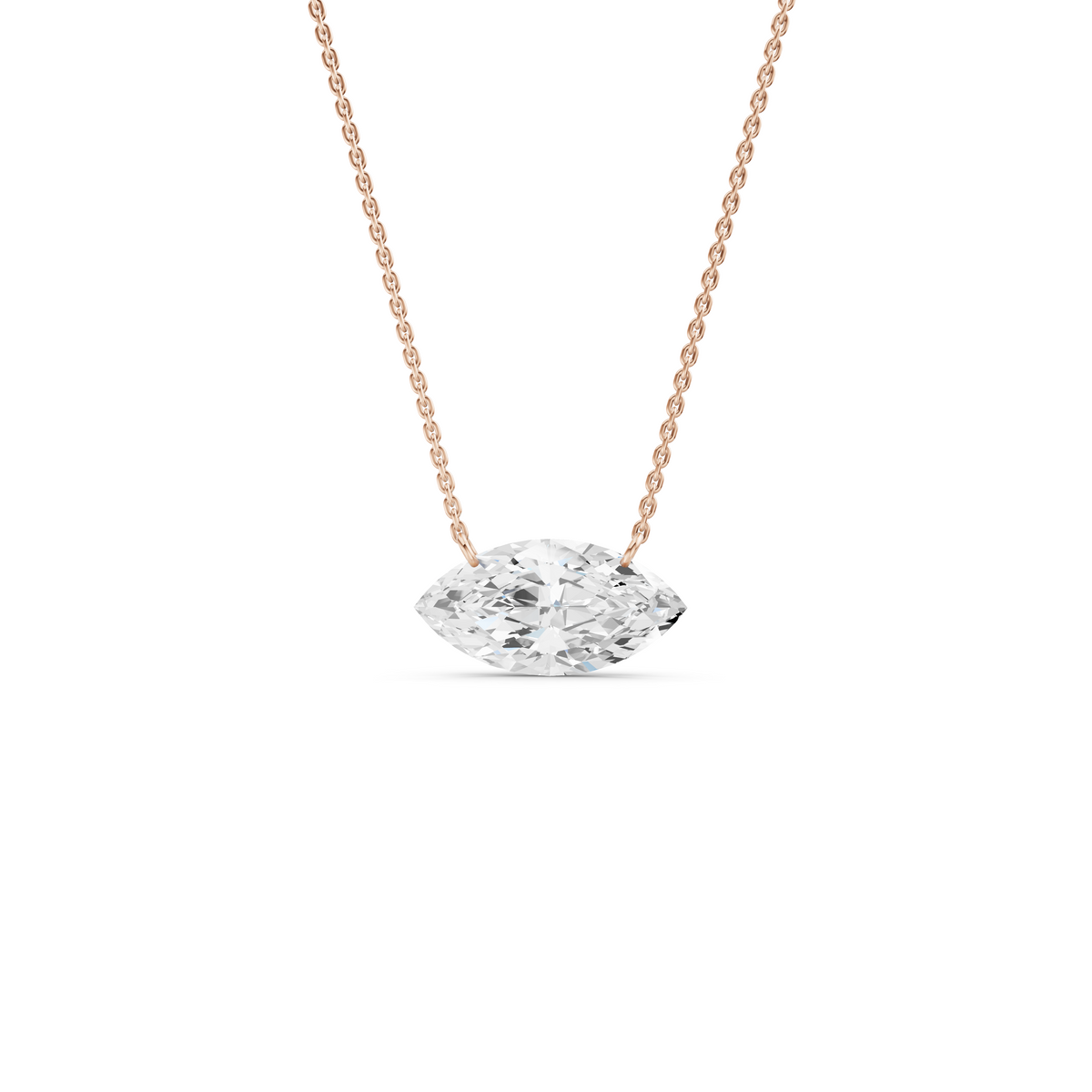 The Marquise-Cut Solitaire Pendant