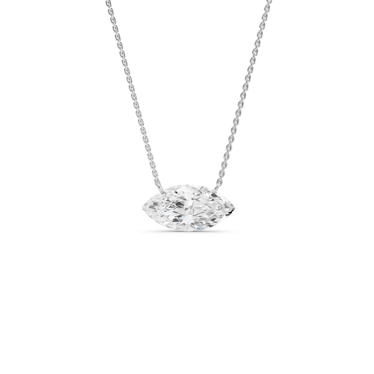 The Marquise-Cut Solitaire Pendant