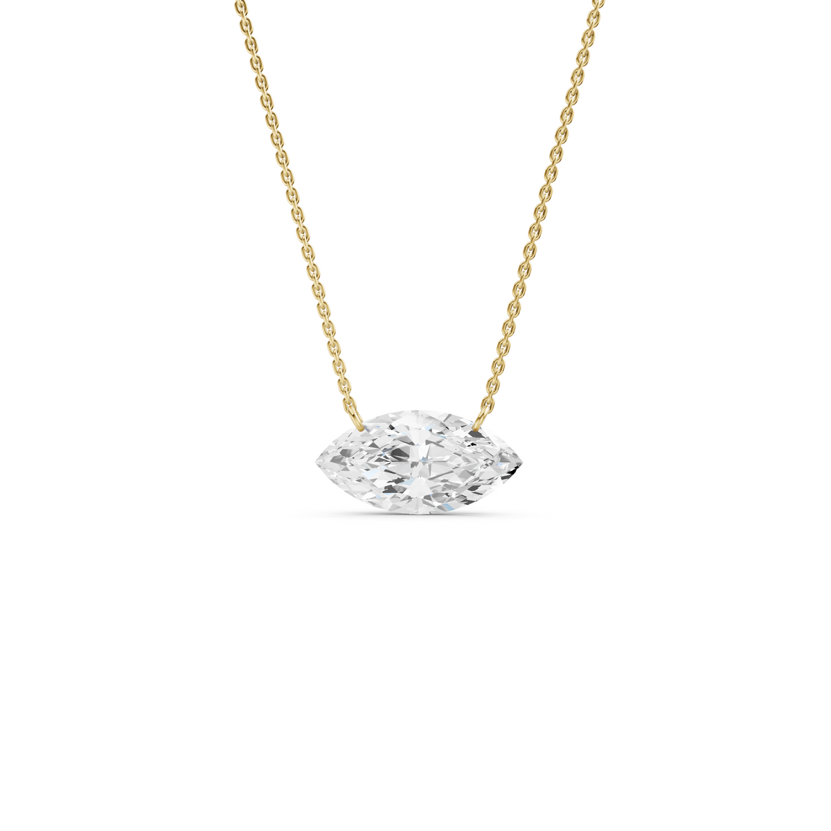 The Marquise-Cut Solitaire Pendant