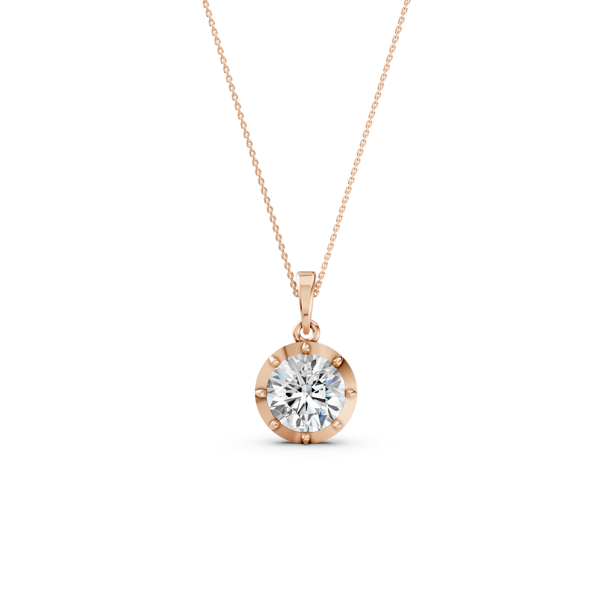 Round Diamond Pendant
